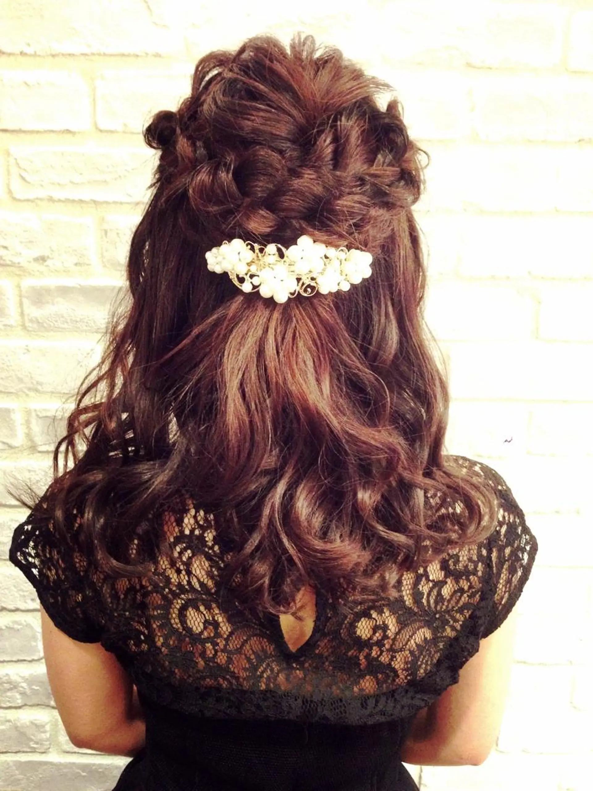 ヘアアレンジ 結婚式・ブライダル la fith所属・rico_by ヘアとアイブロウのヘアスタイル