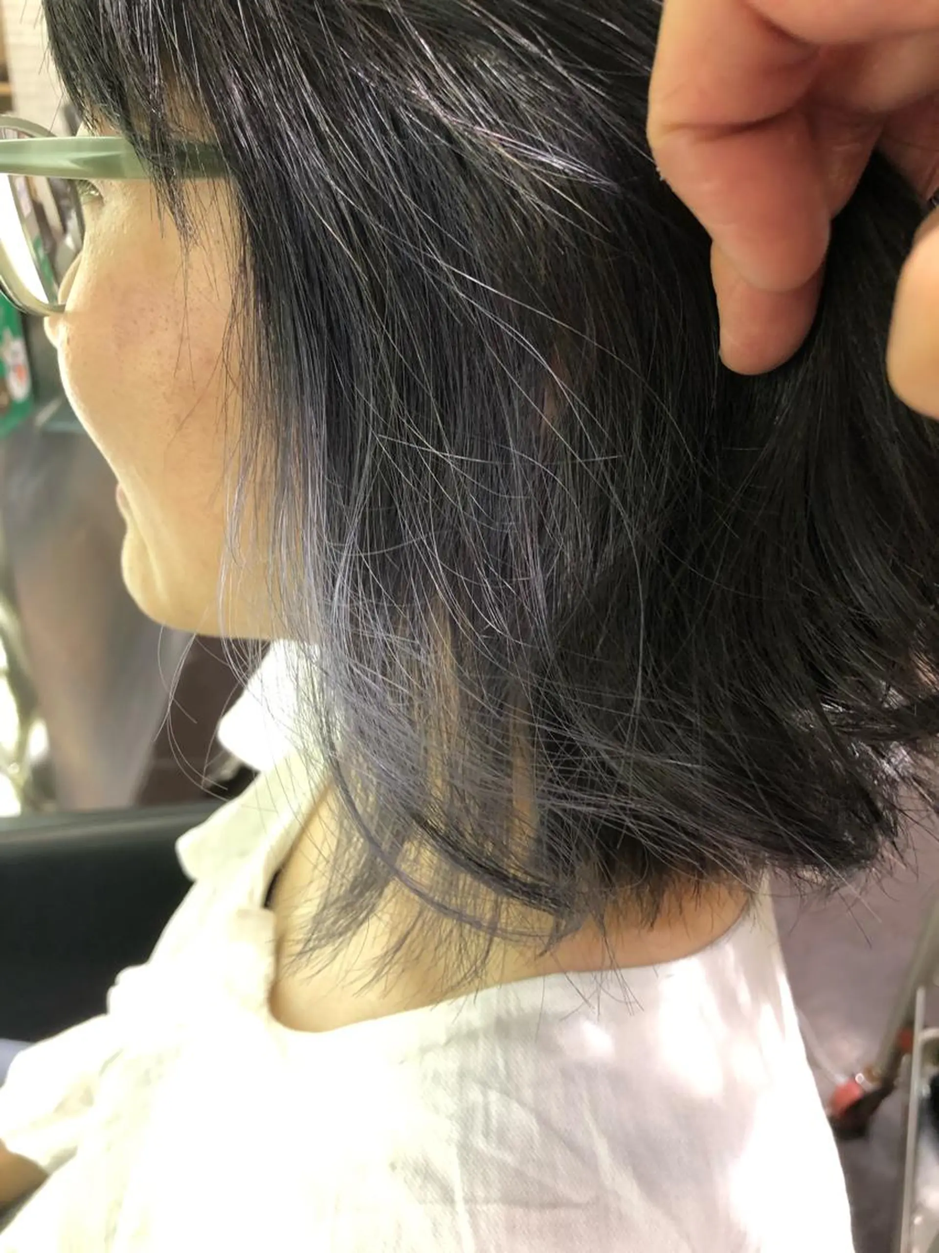ミディアム ヘアカラー 西山 恵太郎のヘアスタイル