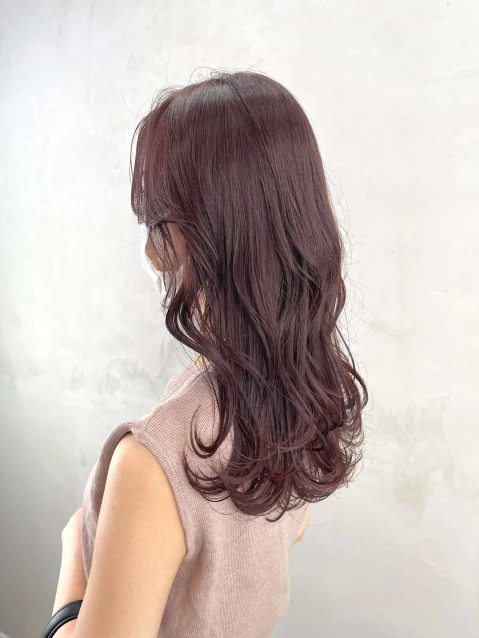 セミロング カラー ラベンダーカラー ピンクカラー ピンクラベンダー ITbyALBUM 松戸のヘアスタイル