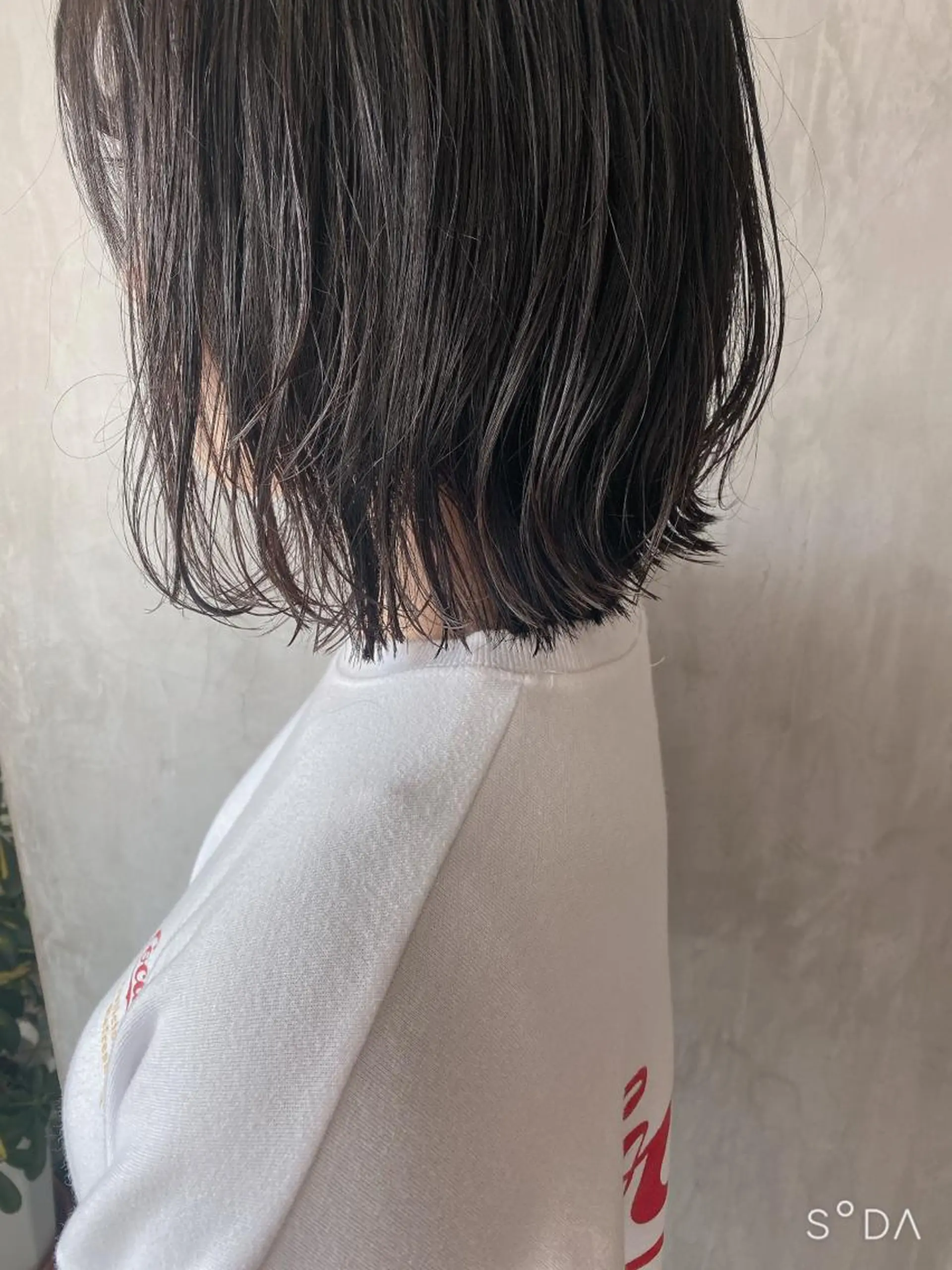 ショート カラー ヘアアレンジ 切りっぱなしボブ アッシュ アッシュグレー アッシュグレージュ グレージュ stylist/蛯谷 珠里のヘアスタイル