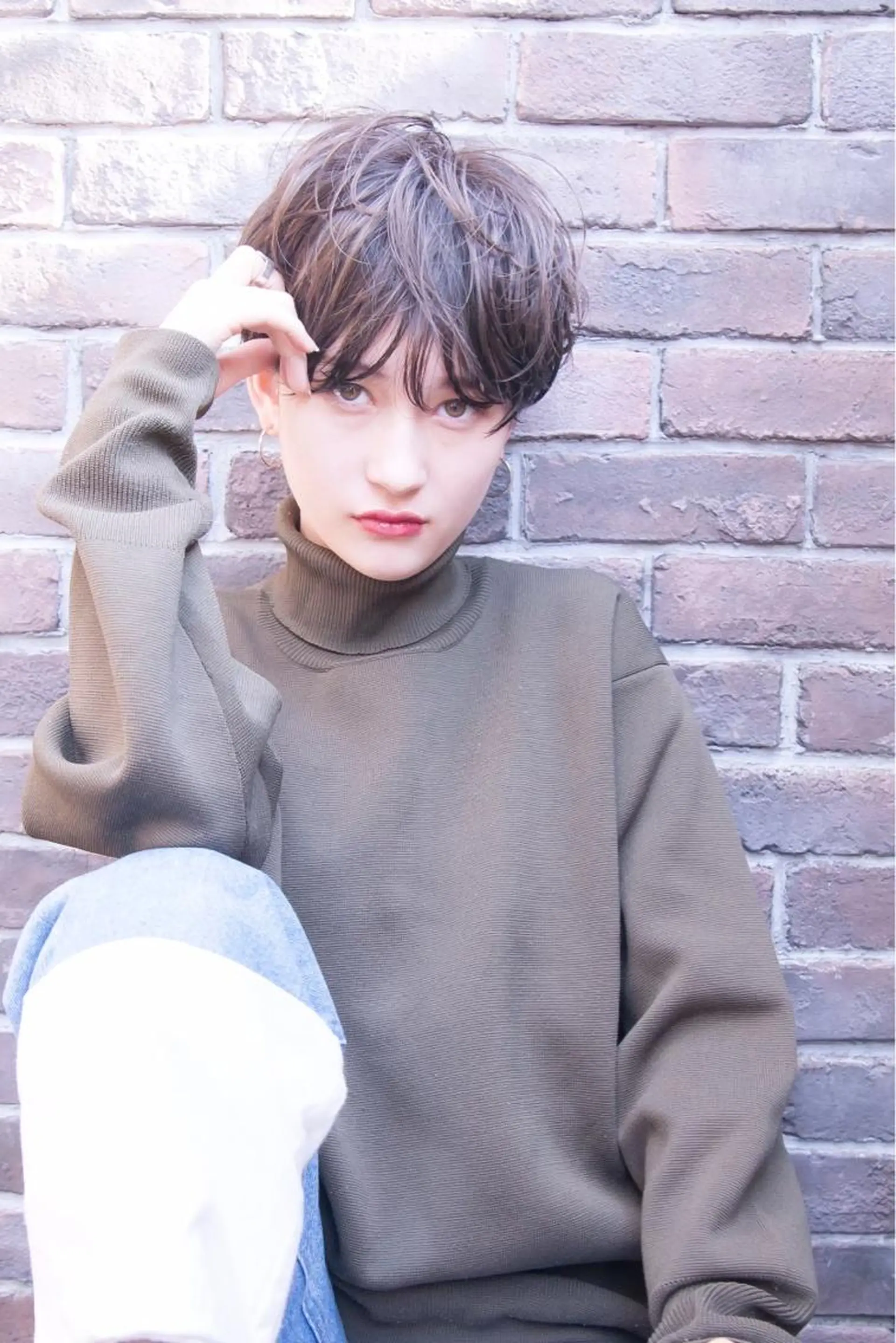 ショート カラー 🕊️レイヤーカット 透明感カラー GOのヘアスタイル