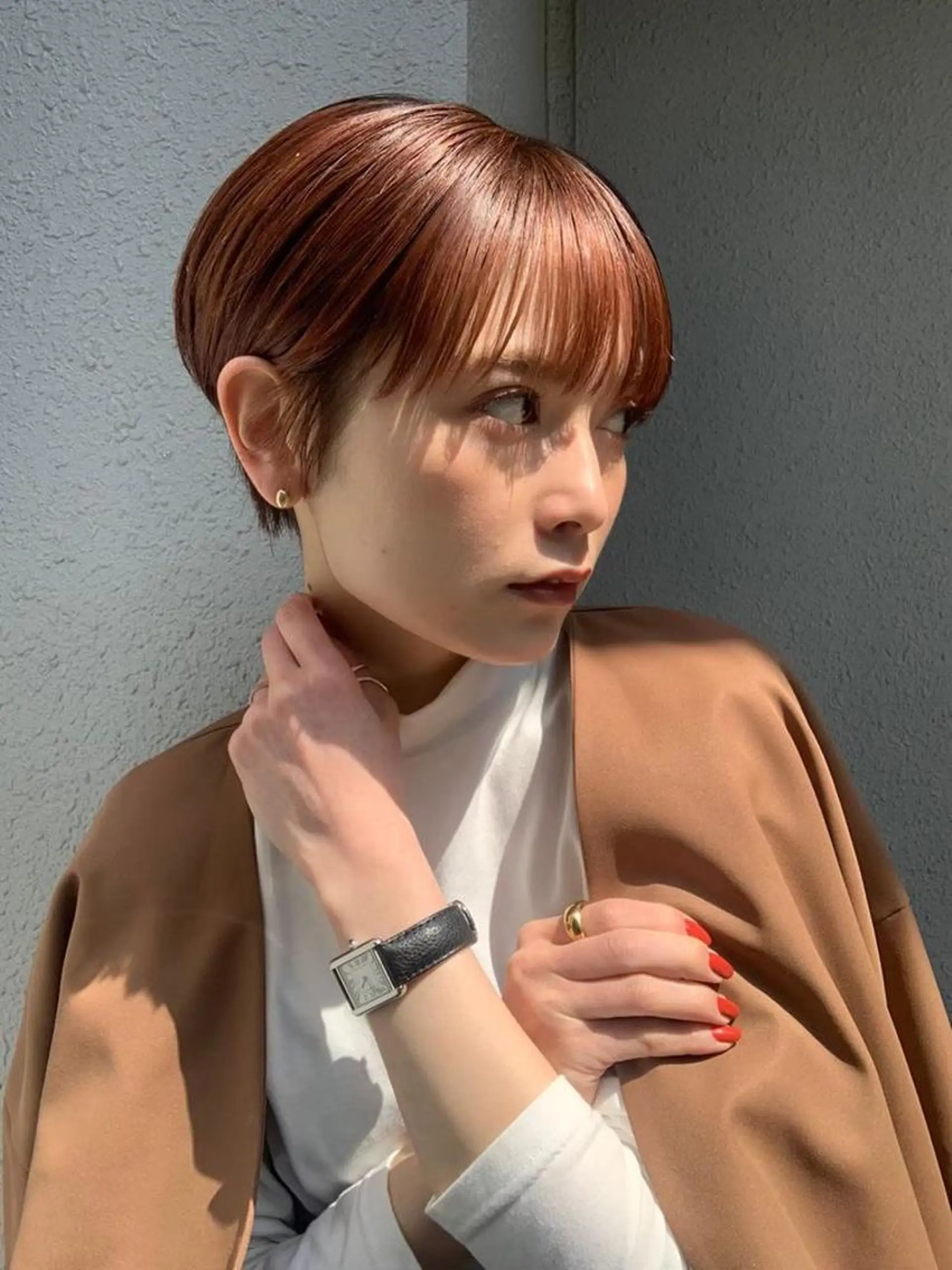 ショート カラー カット ヘアカラー 似合わせカット⚪︎ ／フェイスレイヤーのヘアスタイル