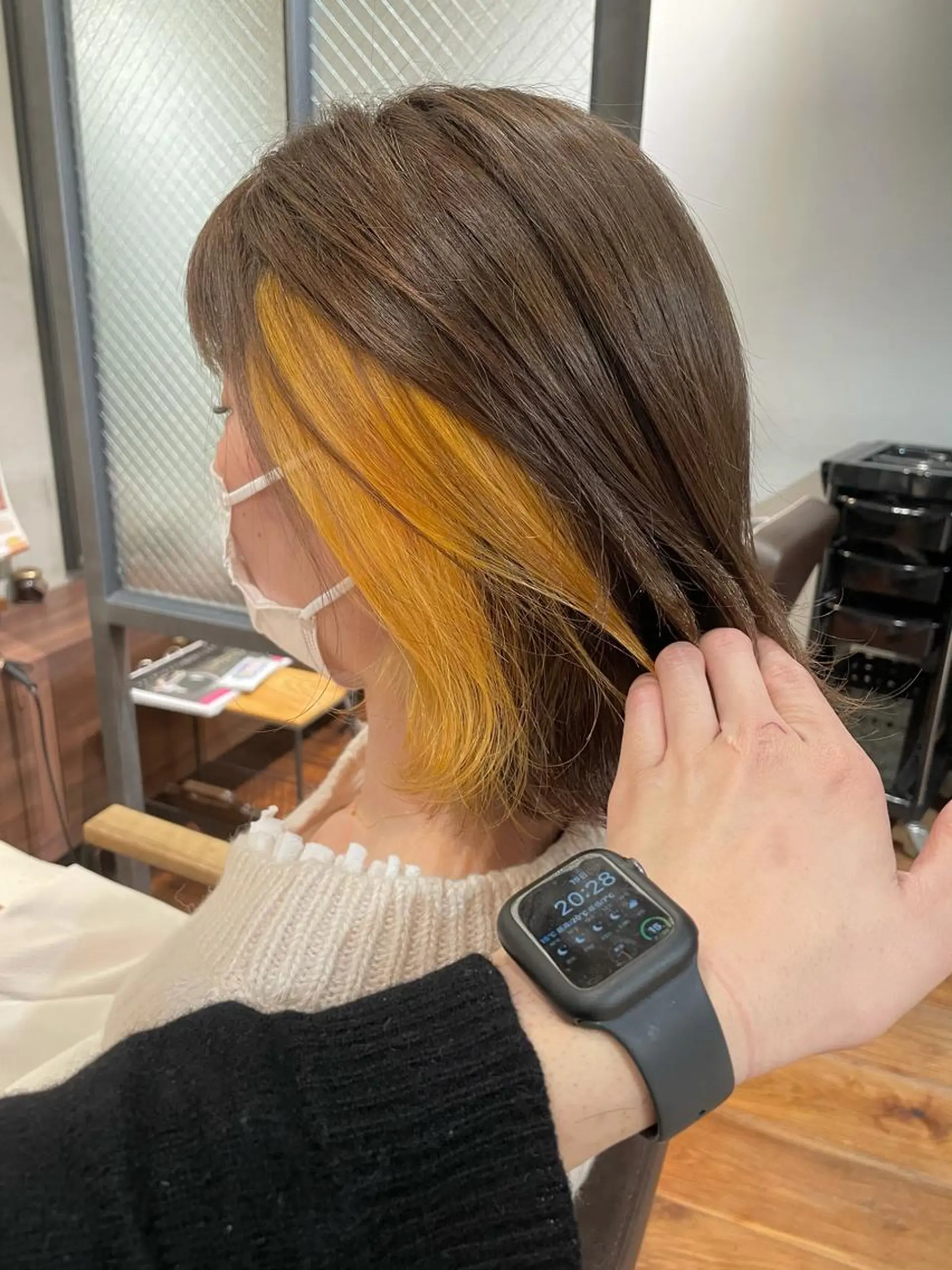 ショート カラー ブリーチ イエローカラー Leverage New York所属・店長 濱口敬太のヘアスタイル