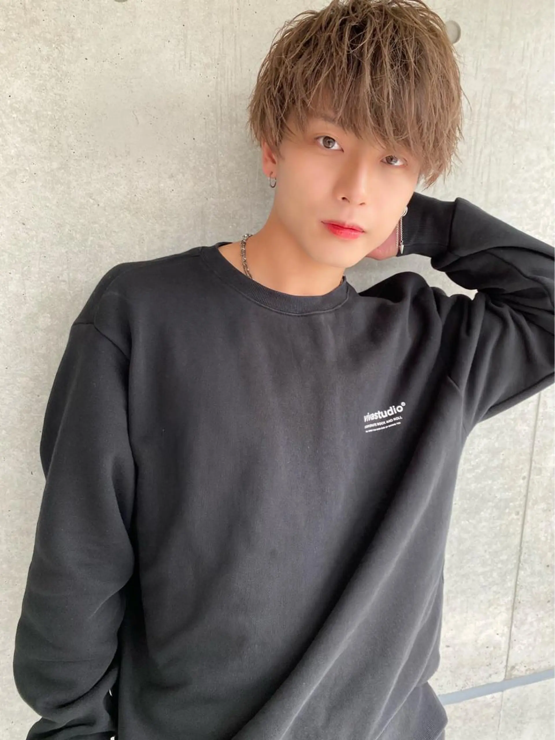 ショート カラー ヘアアレンジ メンズ ヘアカラー トリートメント ヘッドスパ ヘアセット ✨【公式】渋谷メンズ サロン BLUCK✨のヘアスタイル