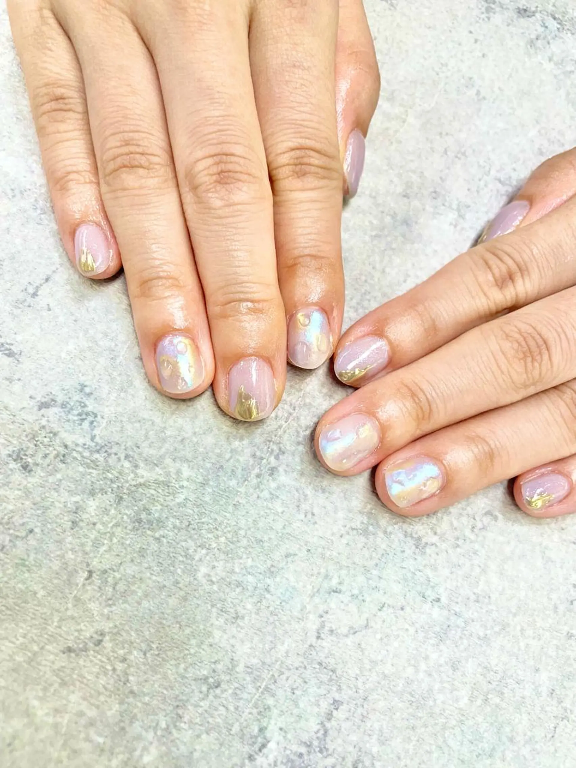 ネイル アートネイル フレンチネイル ジェルネイル ガラスフレンチ グラデーション ハンドネイル ハンドケア FASTNAIL PLUS 新宿店のネイルデザイン