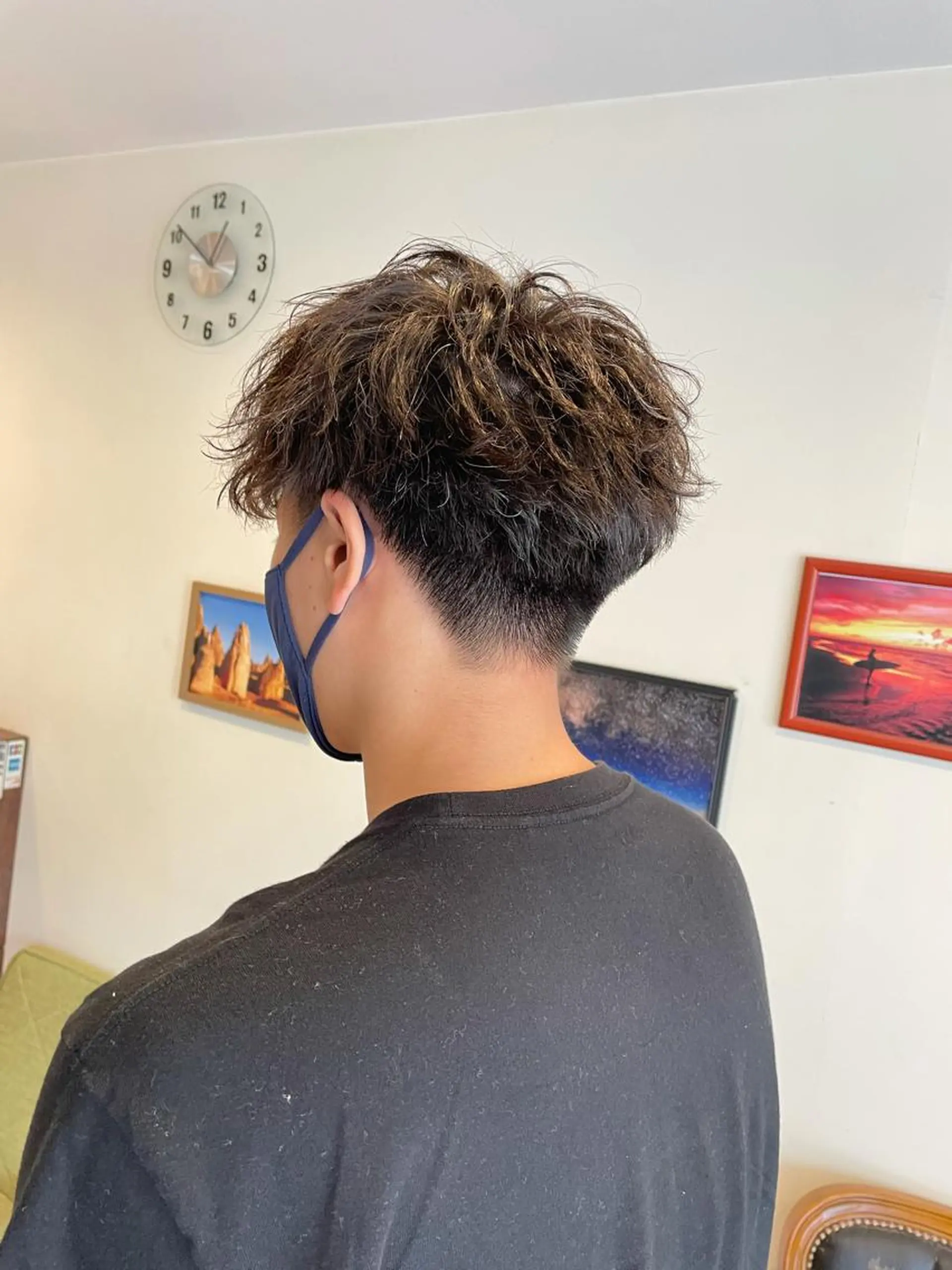 パーマ メンズ 髪質改善×白髪ぼかし 美容師✂️武澤龍賀のヘアスタイル