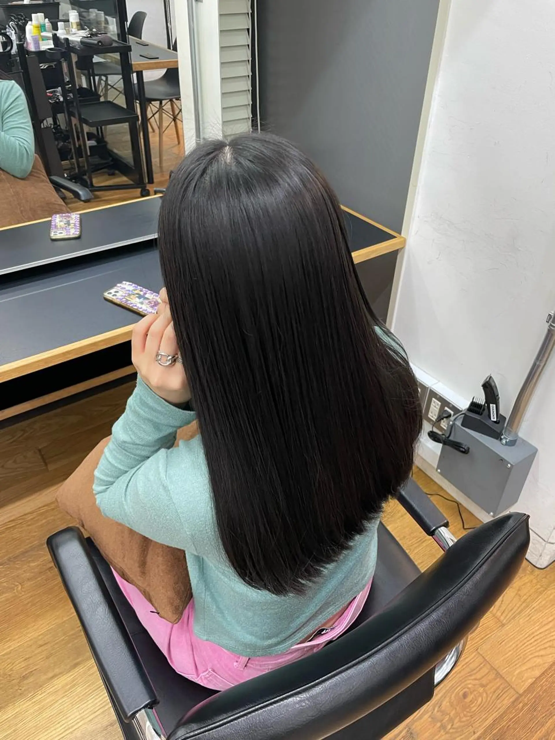 ロング yu-kaハッシュ カット/韓国レイヤーのヘアスタイル