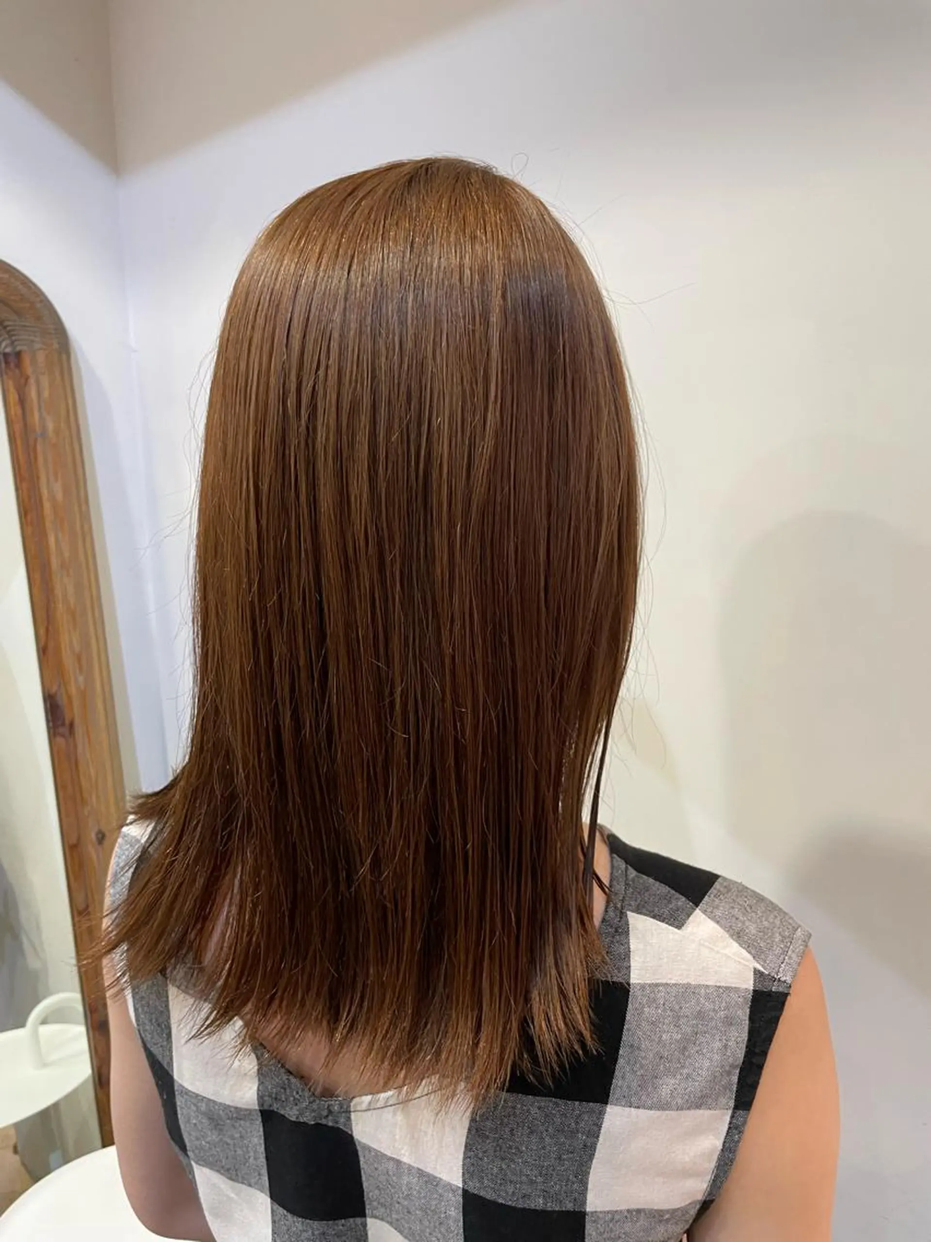 ミディアム カラー ヘアカラー トリートメント みやした もあのヘアスタイル