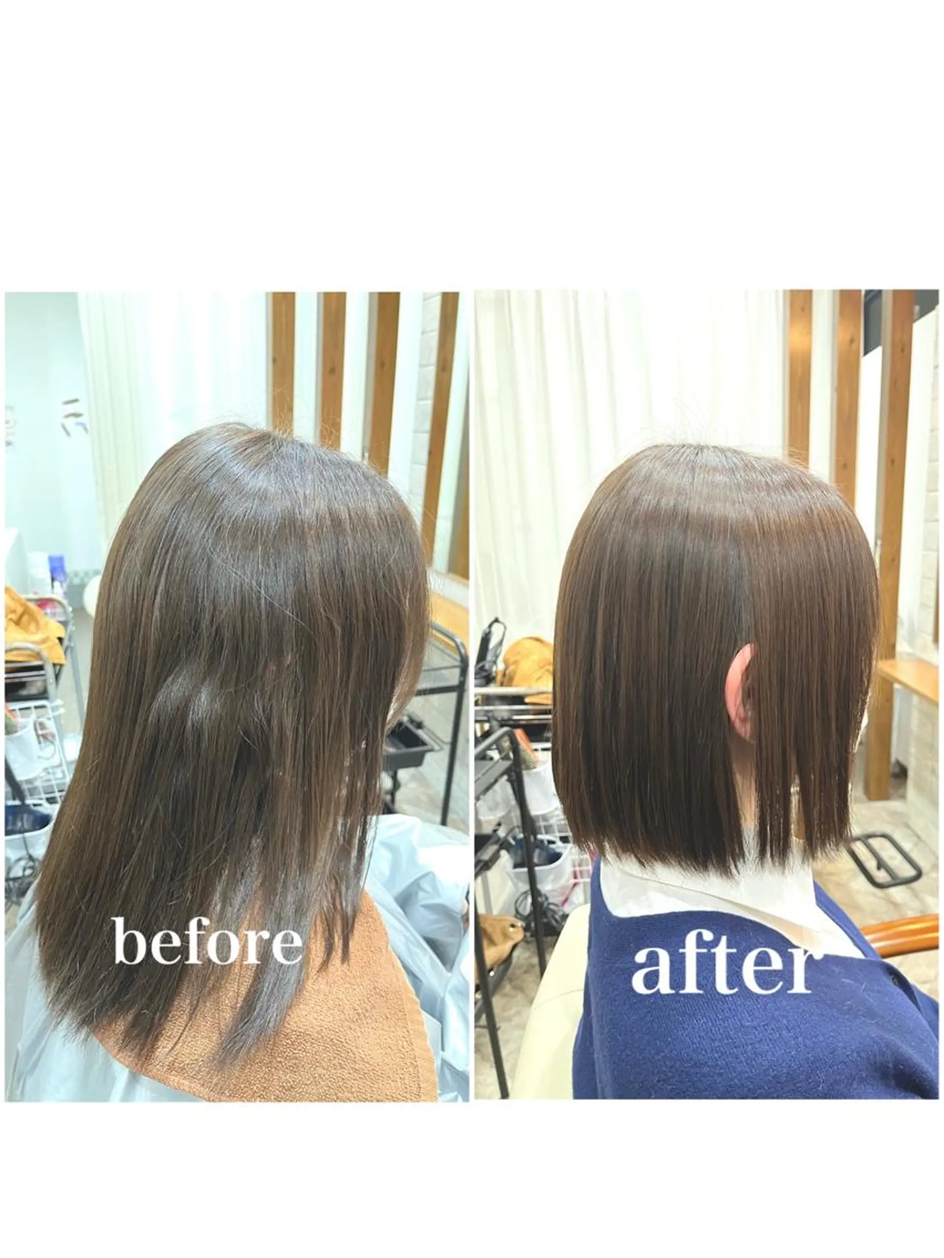 ミディアム 縮毛矯正 SALOWIN 梅田茶屋町North店所属・橋本 桂のヘアスタイル