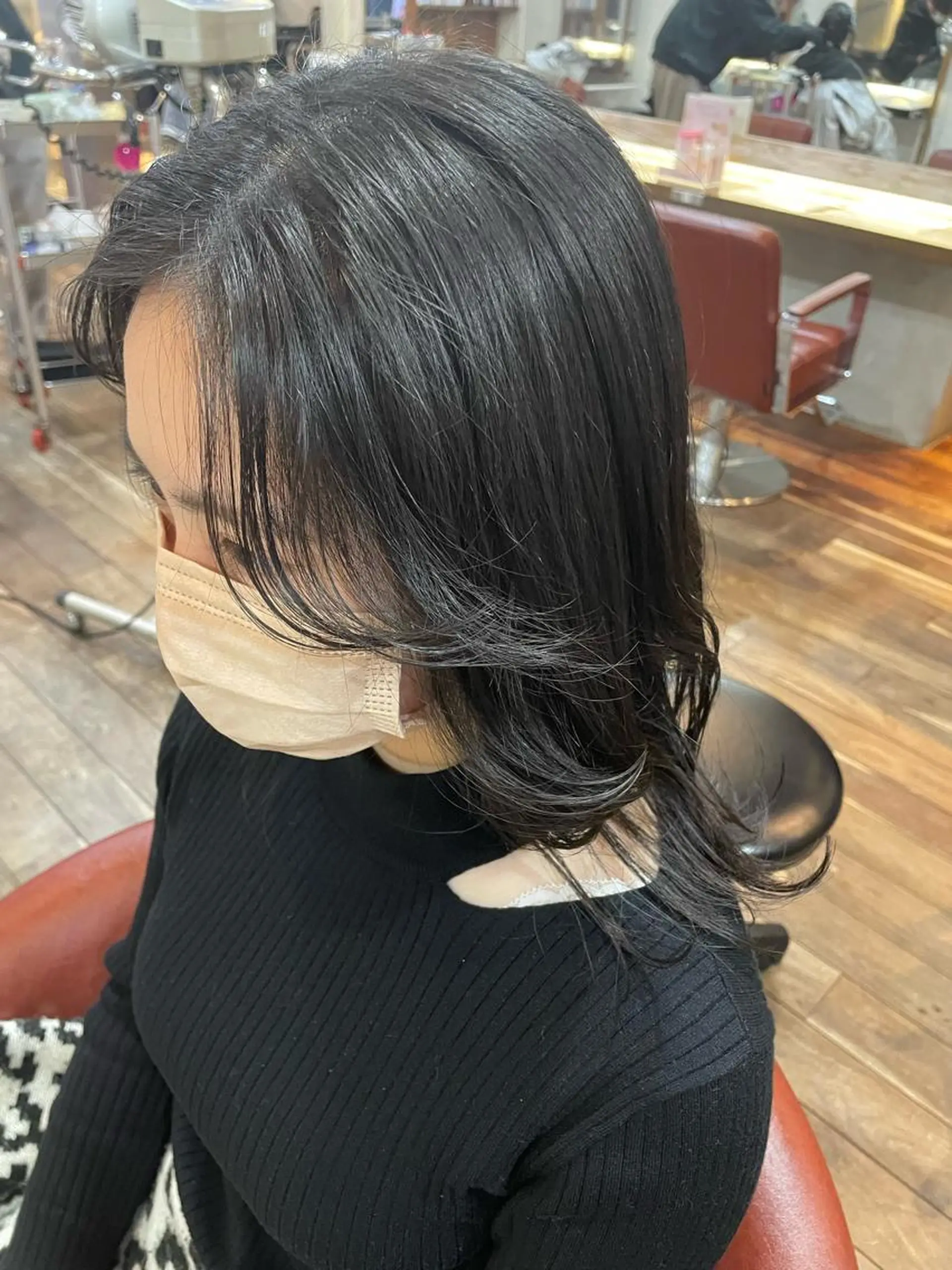 セミロング 顔周りカット カット ヘッドスパ 田野倉NEXT店 美髪ニストのヘアスタイル