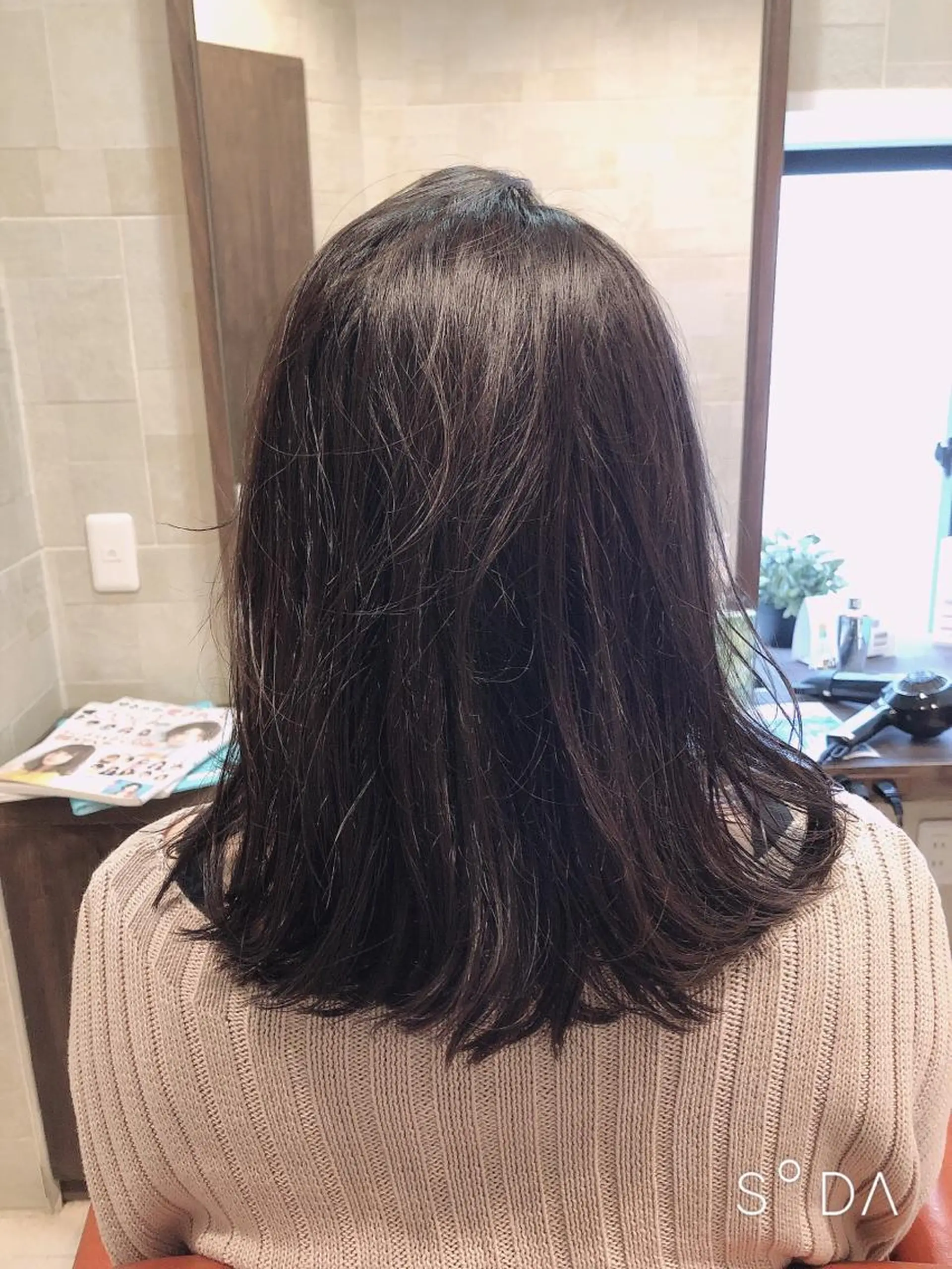 ミディアム 髪質改善 カラーJILLのヘアスタイル