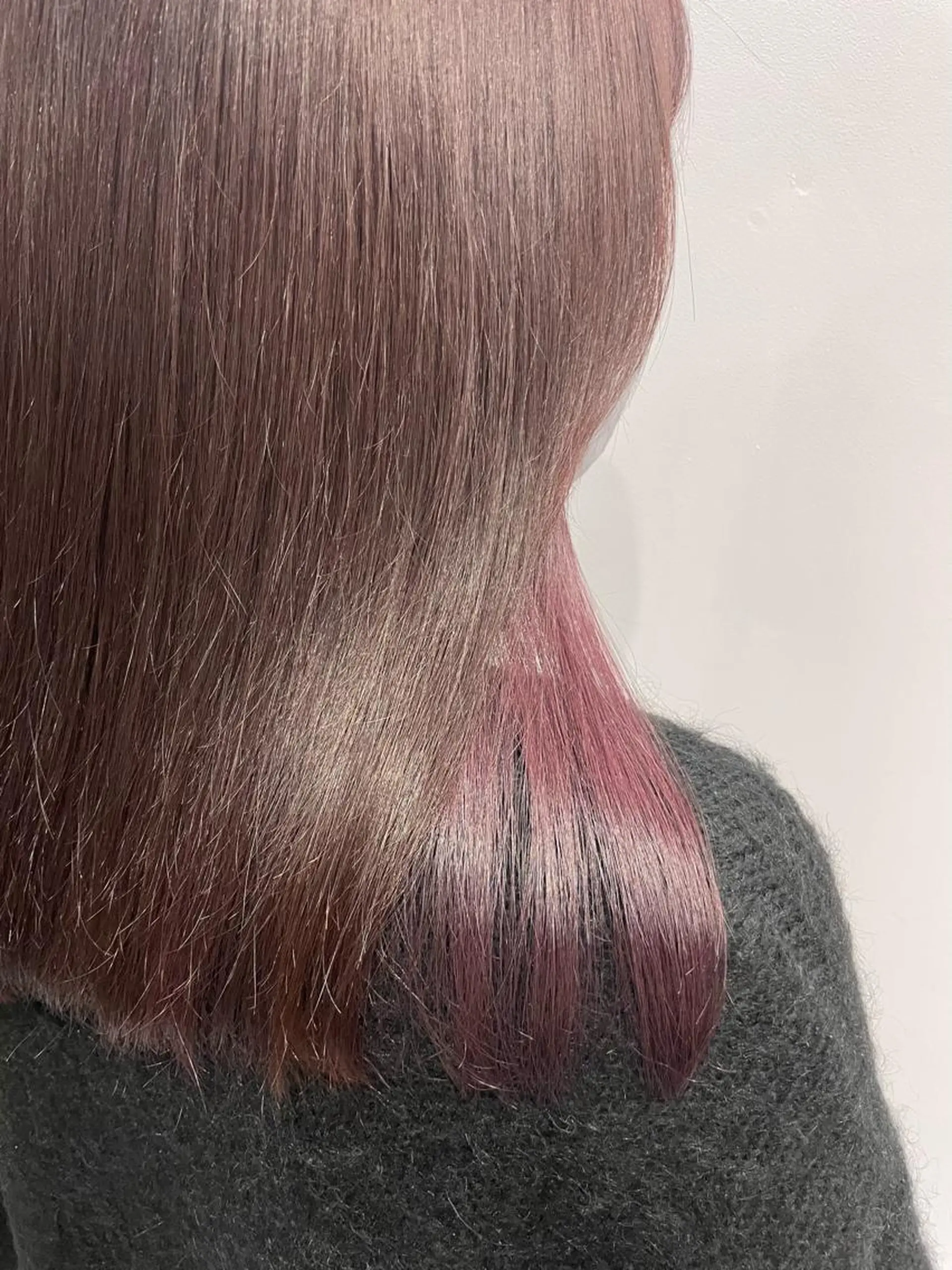 ミディアム カラー イルミナカラー ピンクカラー 湯田実津希🤎 ﾐﾙｸﾃｨ専門のヘアスタイル