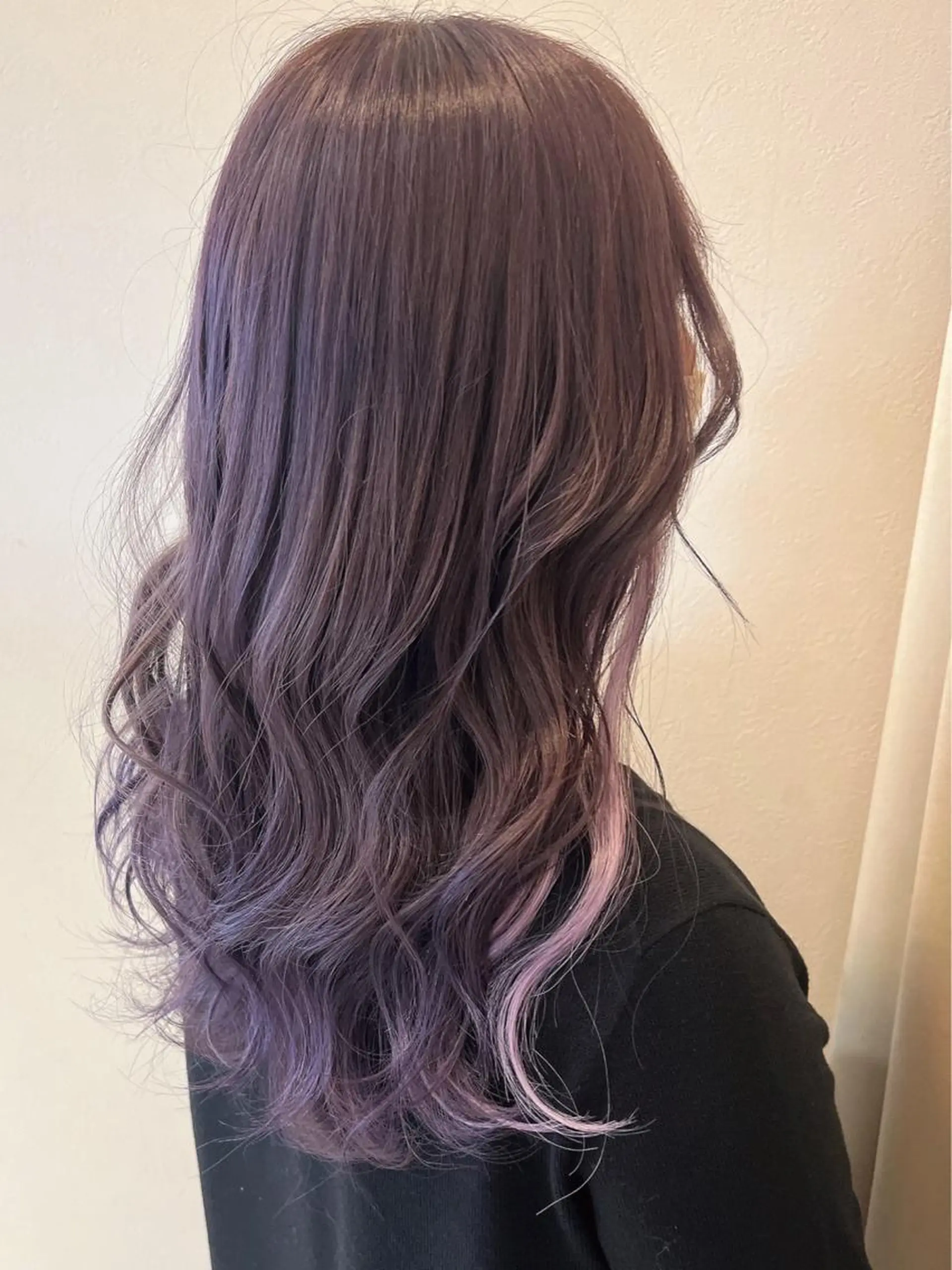 カラー ヘアアレンジ イヤリングカラー エクステ エクステ＆カラー 特化F-card上通のヘアスタイル