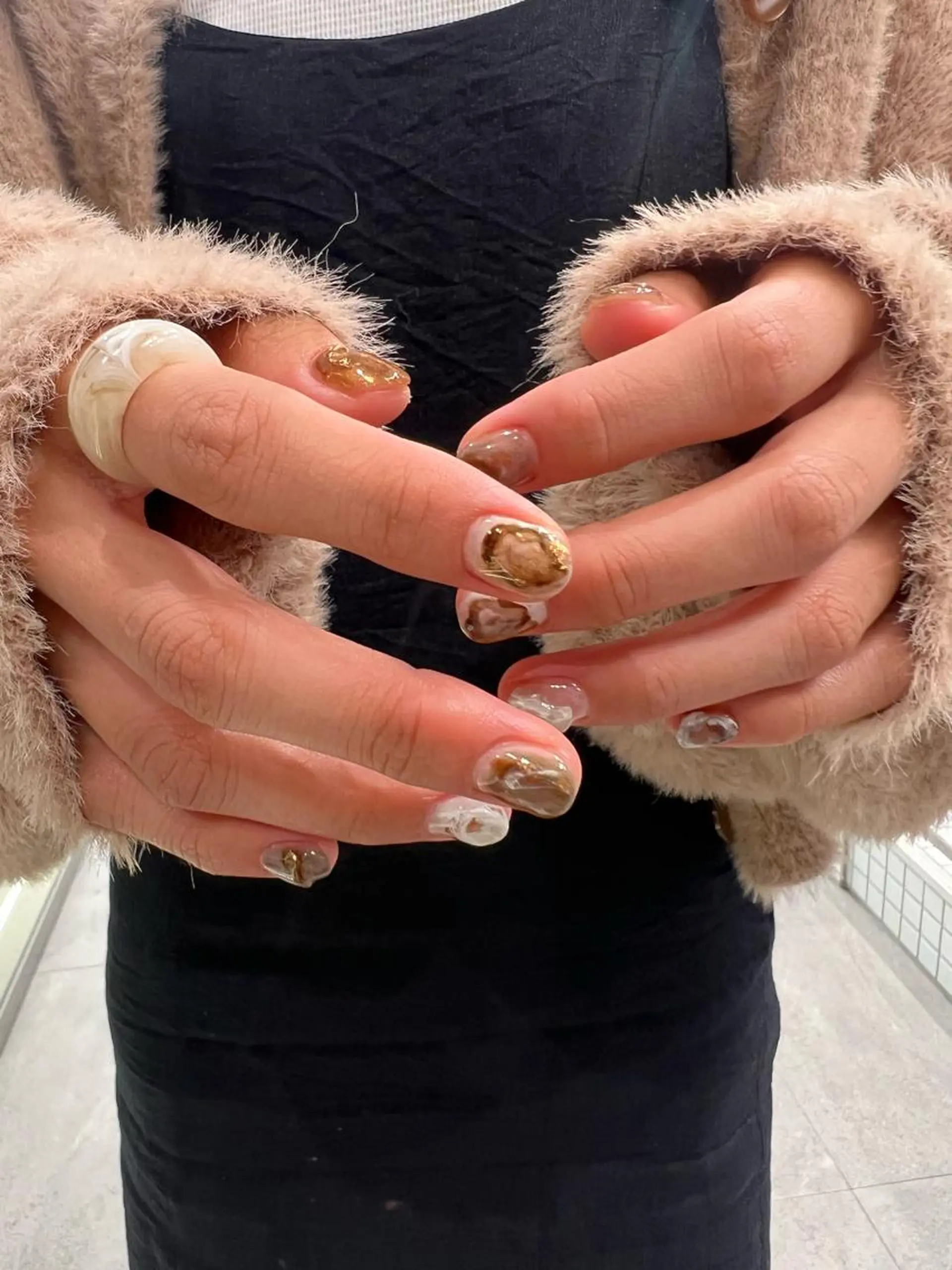 ネイル ニュアンスネイル 【韓国ヘア・ネイル】 HINATA🍒のネイルデザイン