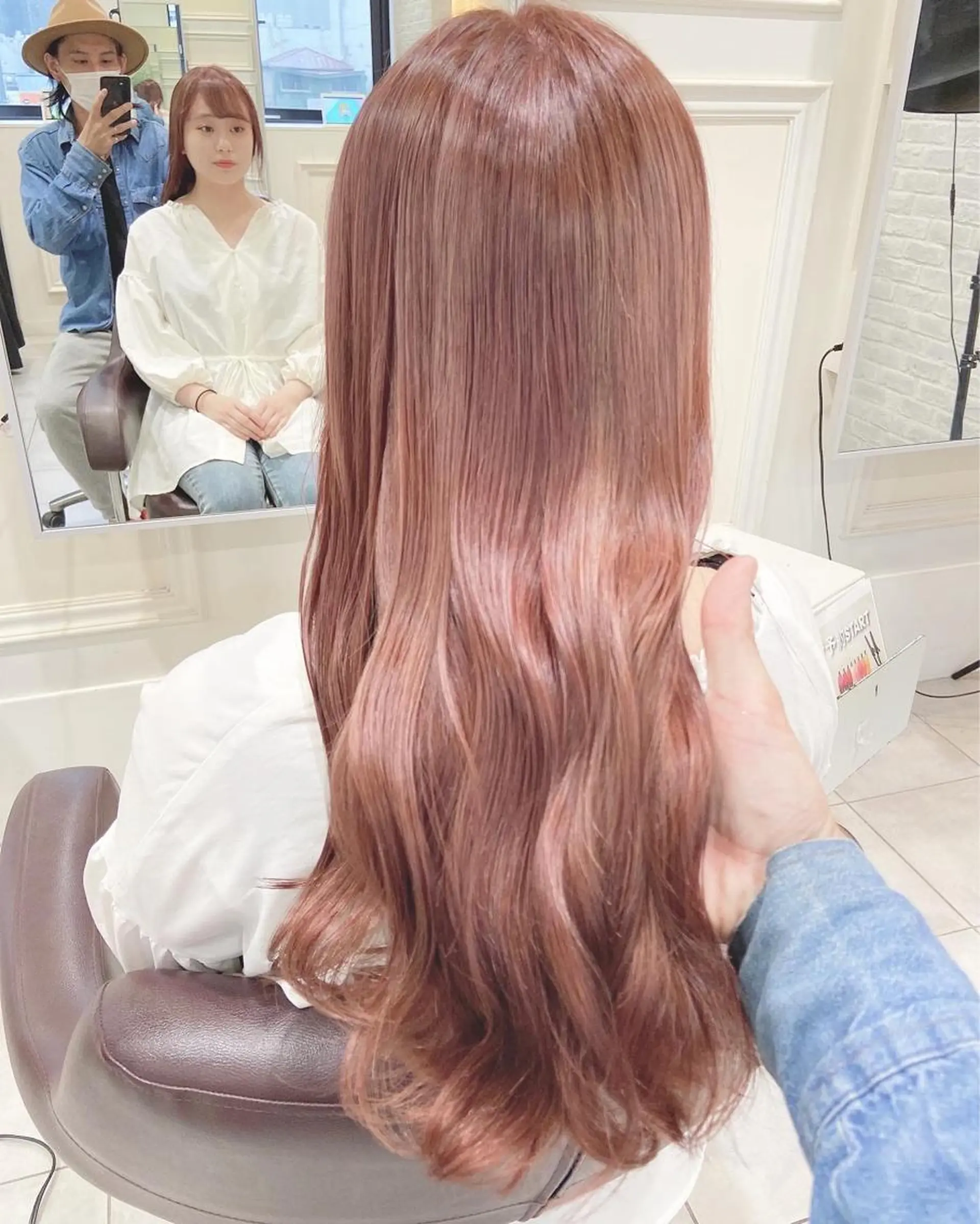 ロング カラー ヘアカラー 韓国/色気/レイヤー /avance天王寺のヘアスタイル