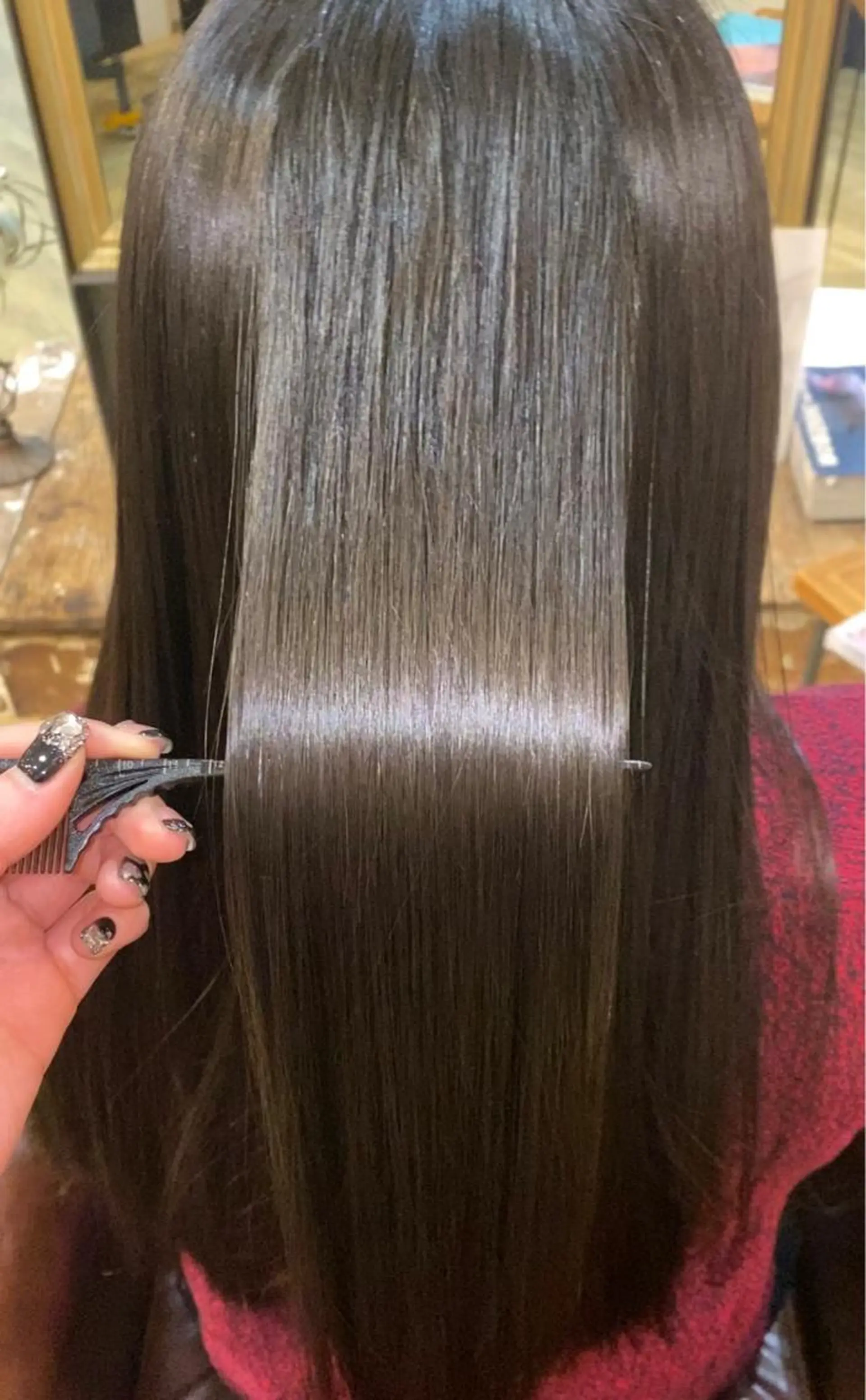 ロング 髪質改善 トリートメント ツヤ感/透明感カラー /蟹江/harunaのヘアスタイル