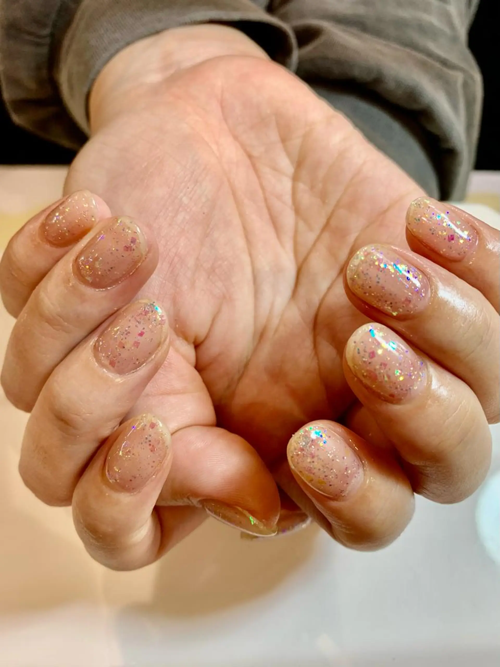 ネイル ラメ(グリッター) ハンドネイル 松川 めぐみのネイルデザイン
