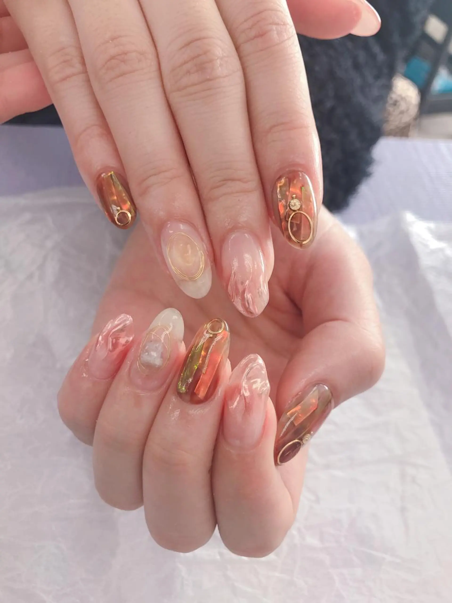 ネイル キラキラネイル ネイリスト あこのネイルデザイン