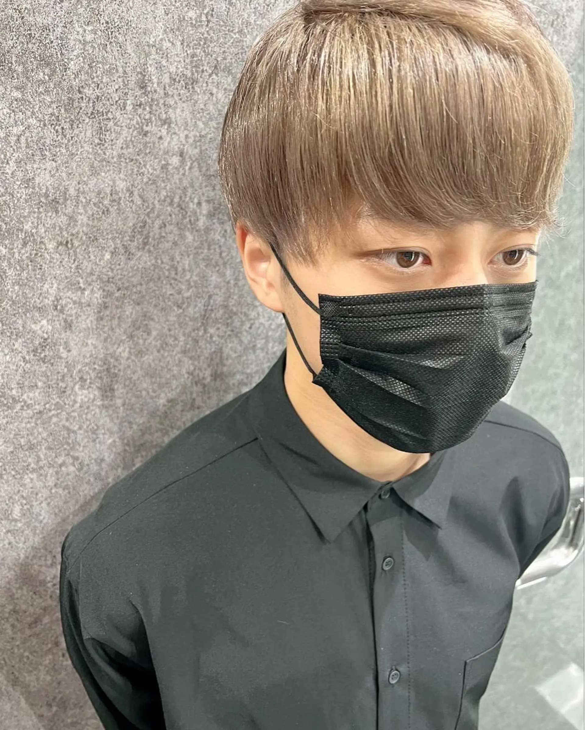 メンズ メンズブリーチ モテ髪🌈細矢 森平のヘアスタイル