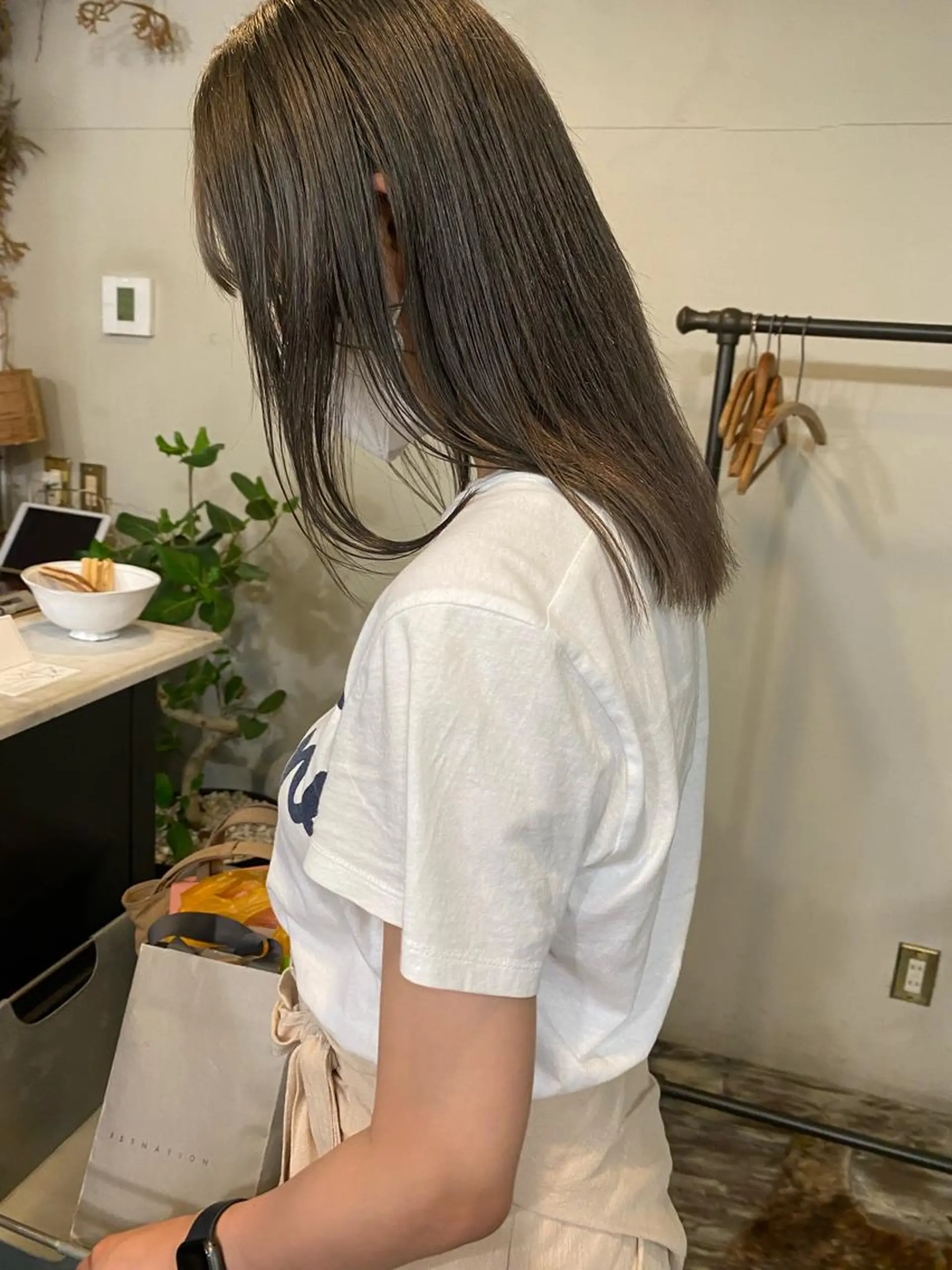 ミディアム カラー 透明感カラー グレージュ ヘアカラー なぎ🌿.∘[ボブ, ニュアンスカラー]のヘアスタイル