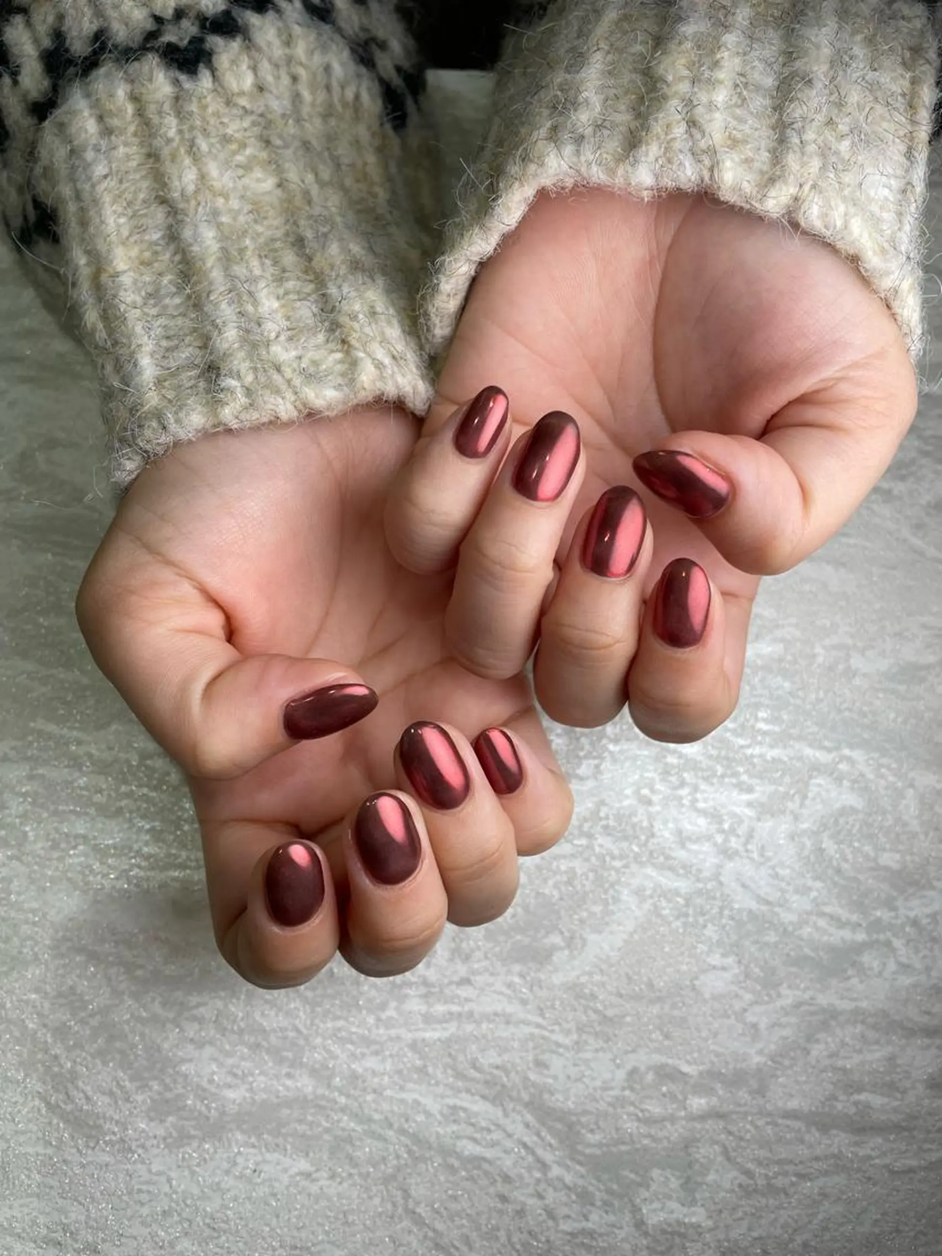 ネイル ミラーネイル ハンドネイル Radia bykaonailsのネイルデザイン