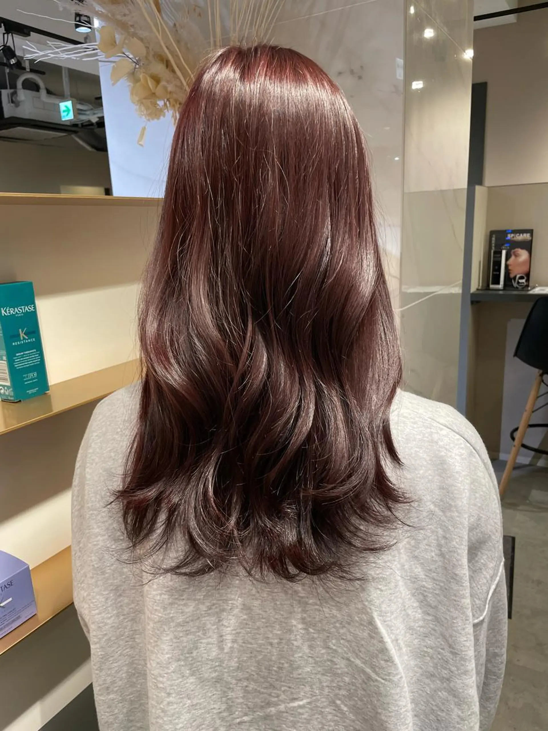 ロング カラー ブラウンカラー ピンクカラー ピンクブラウン ヘアカラー メンズ特化⚜️ 藤原あずさのヘアスタイル