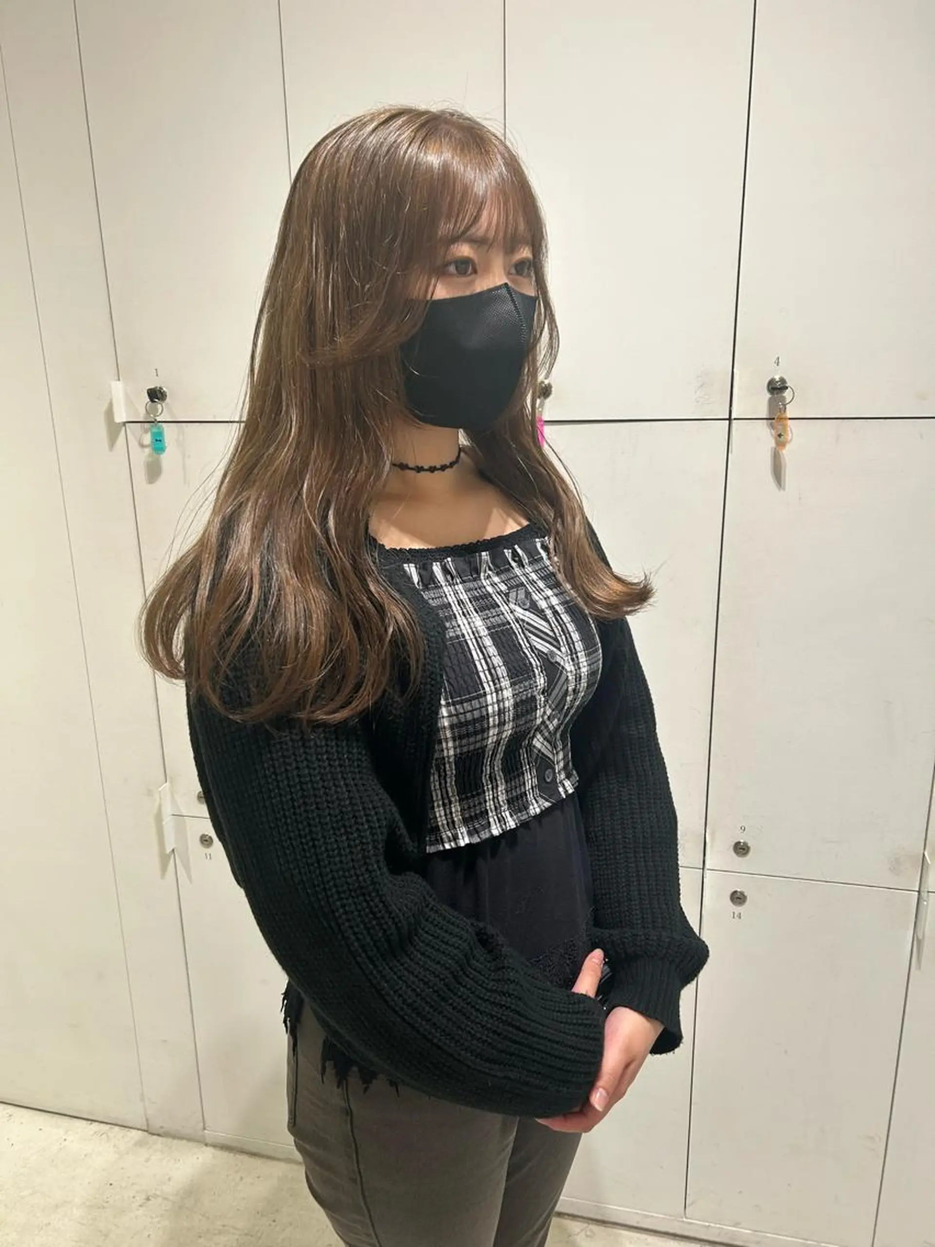 ロング カラー ブリーチ 透明感カラー グレージュ カット ヘアカラー 透明感カラー🫧 nanohaのヘアスタイル