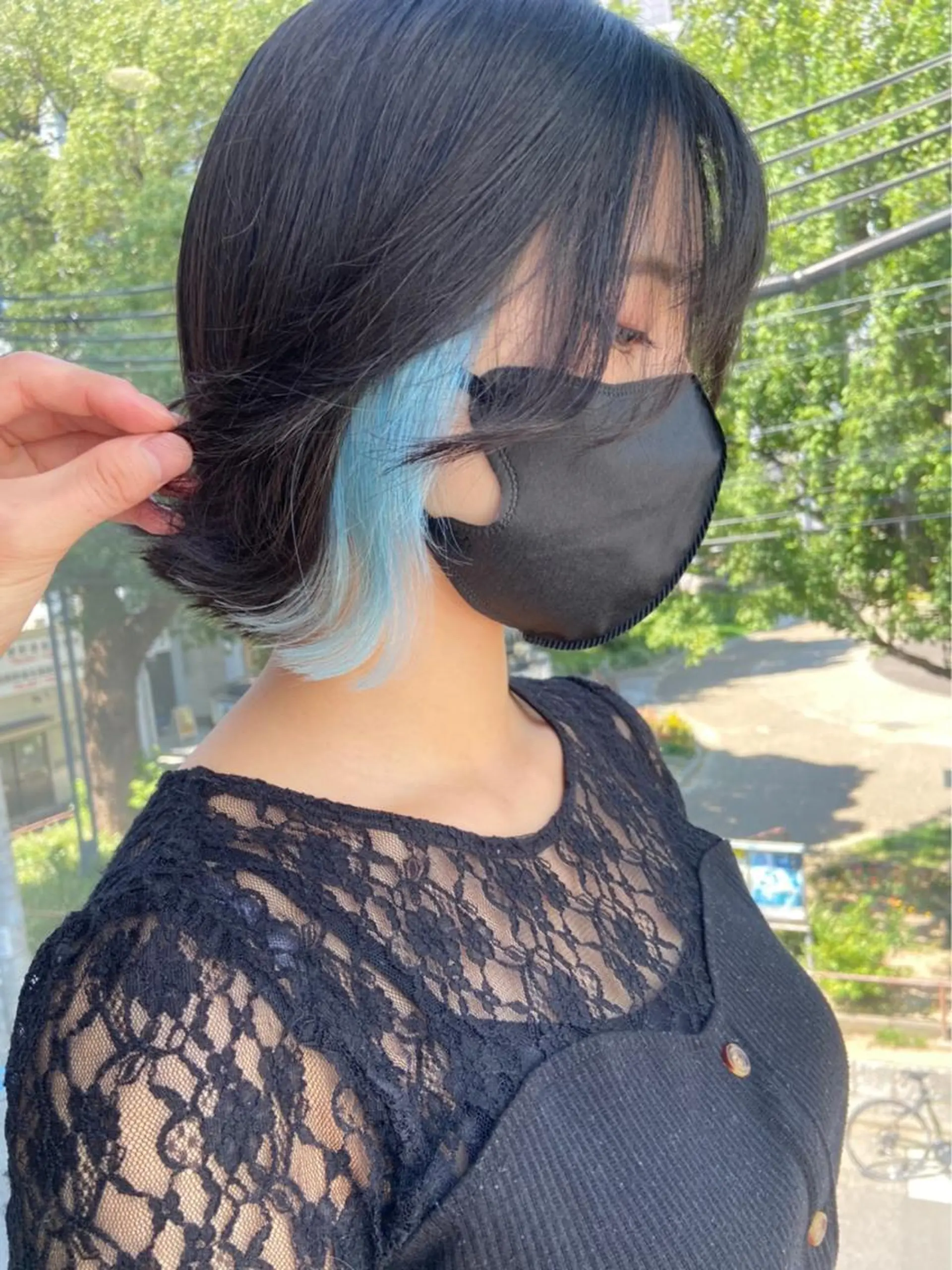 ミディアム カラー 鈴木/ミルクティー/ ブリーチ/ボブ/のヘアスタイル