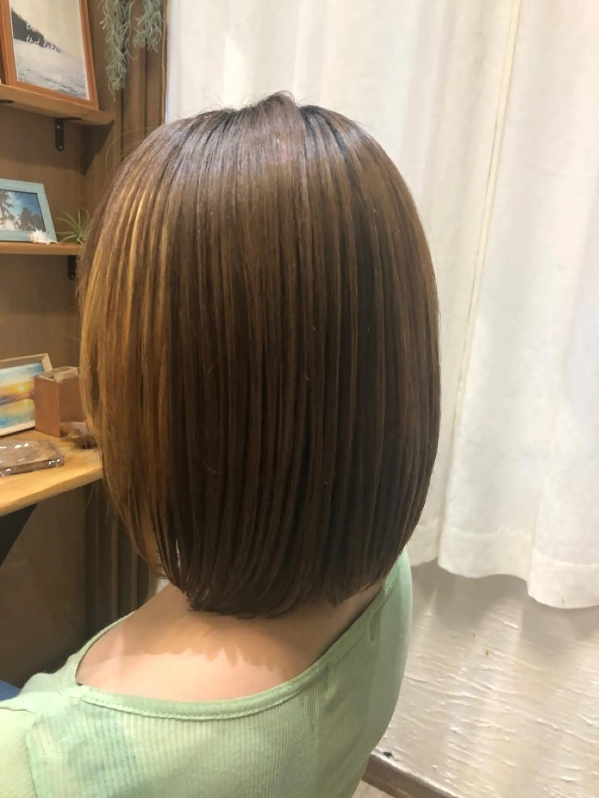 ミディアム カット 縮毛矯正 トリートメント hair salon Arllon(アルロン)所属・酸性縮毛矯正　美髪 特化サロン　八百村のヘアスタイル