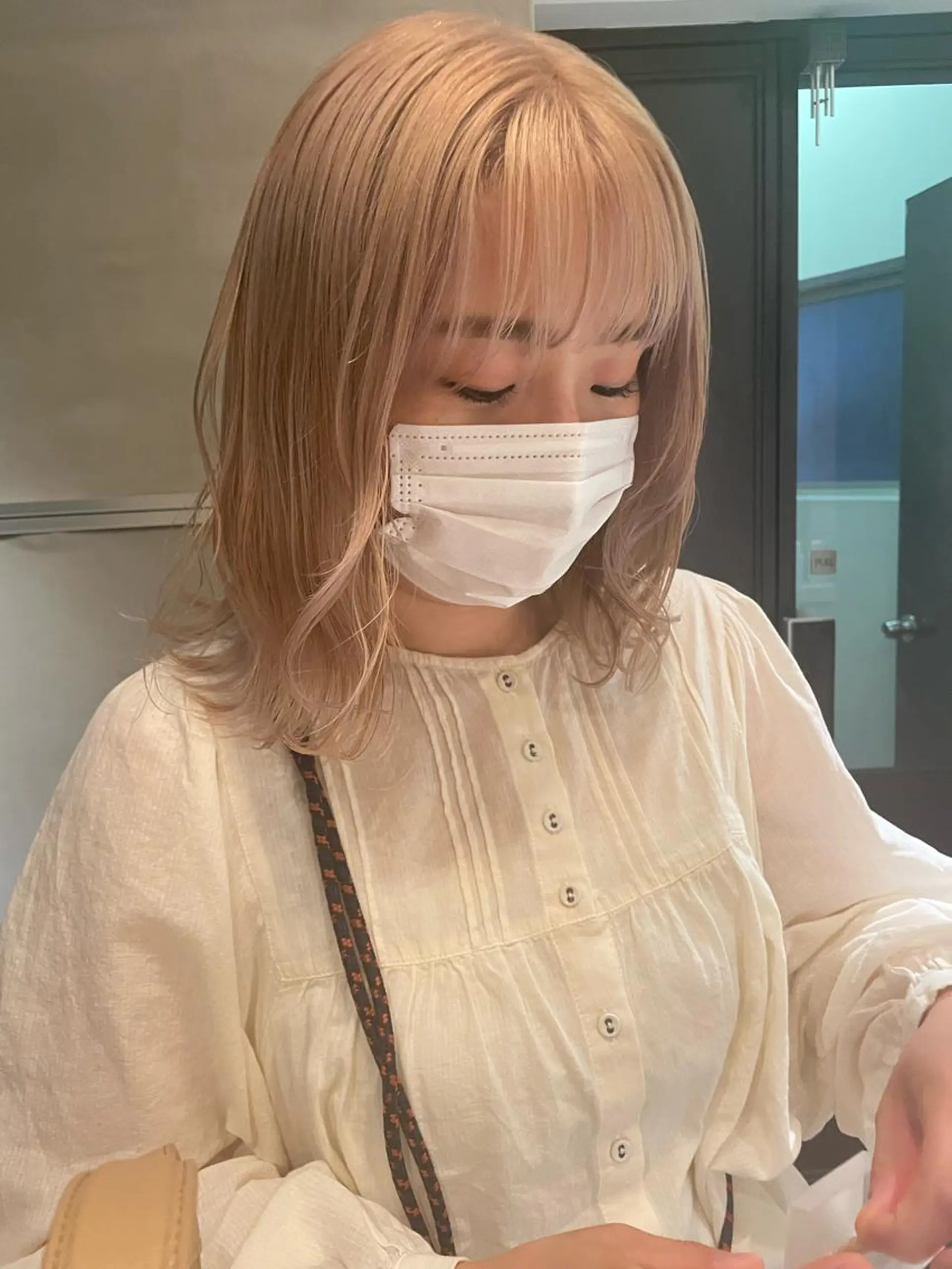 セミロング カラー classic 新横浜所属・大人girly🛋️ 🤍yukakoのヘアスタイル