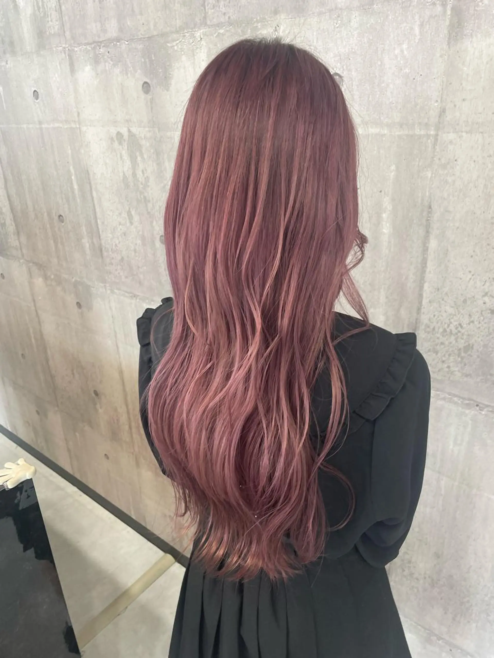 カラー ピンクカラー _WHITE浜松店 もえかのヘアスタイル