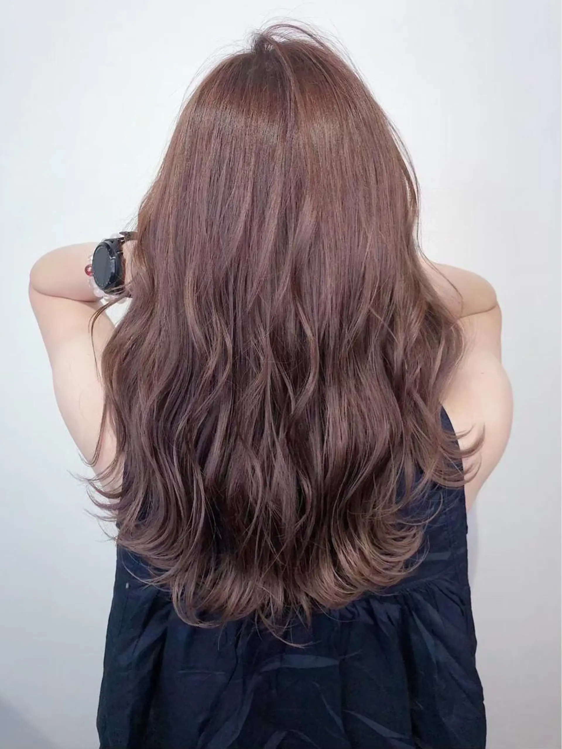 セミロング パープルカラー カット ヘアカラー パーマ トリートメント 柔らか透明感カラー ☀️koshi☀️のヘアスタイル