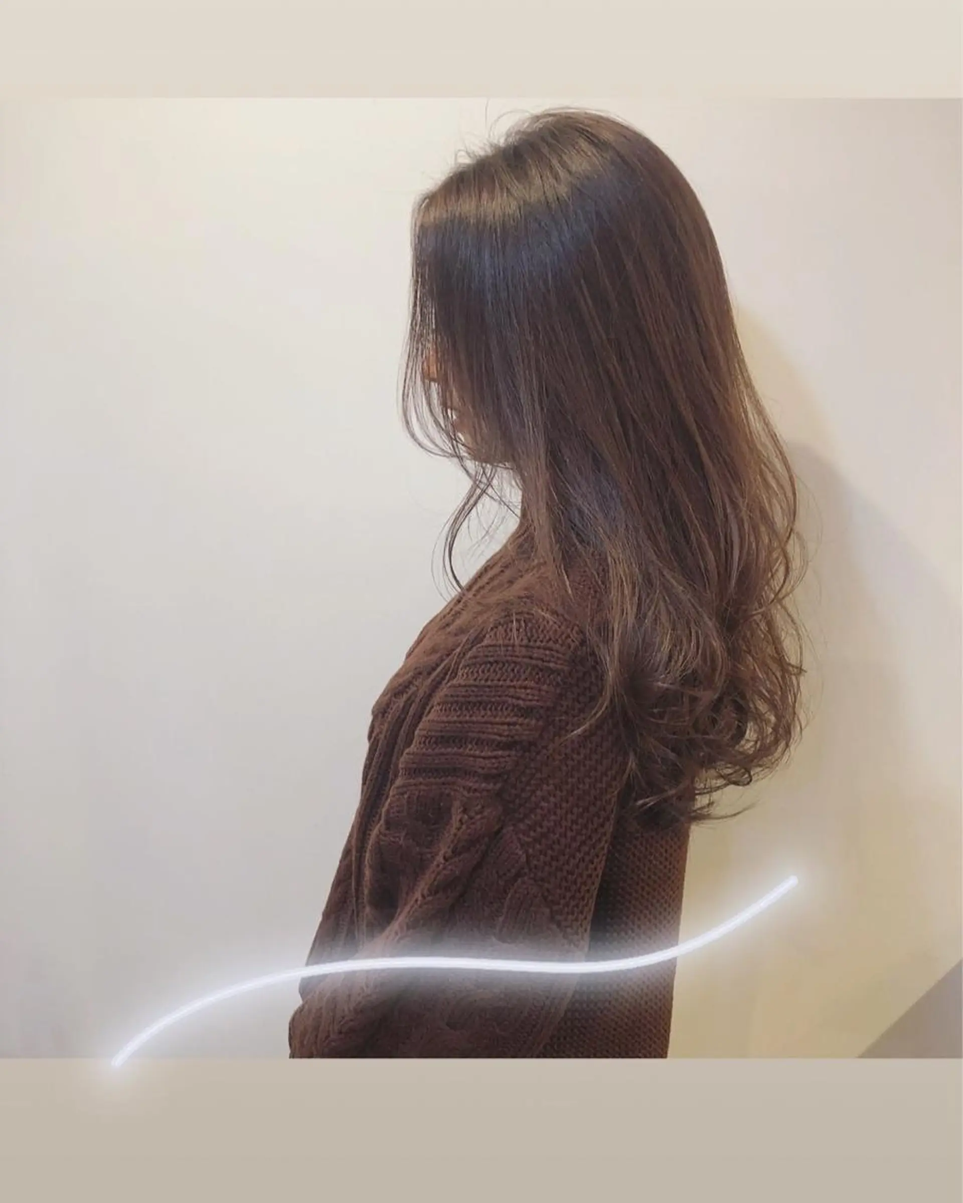 ロング カット ヘアカラー トリートメント ＨＩ ROのヘアスタイル