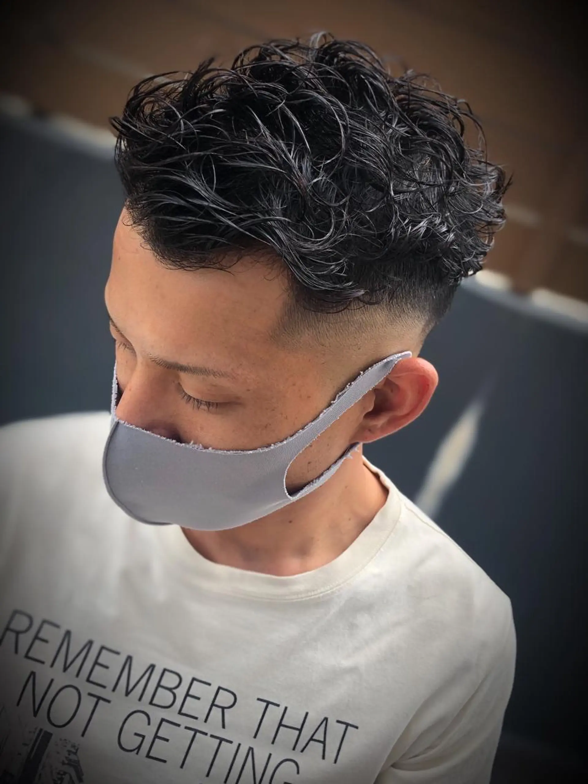 パーマ メンズ フェードカット スキンフェード GO TODAY シェアサロン  名古屋店所属・守屋 智紀のヘアスタイル