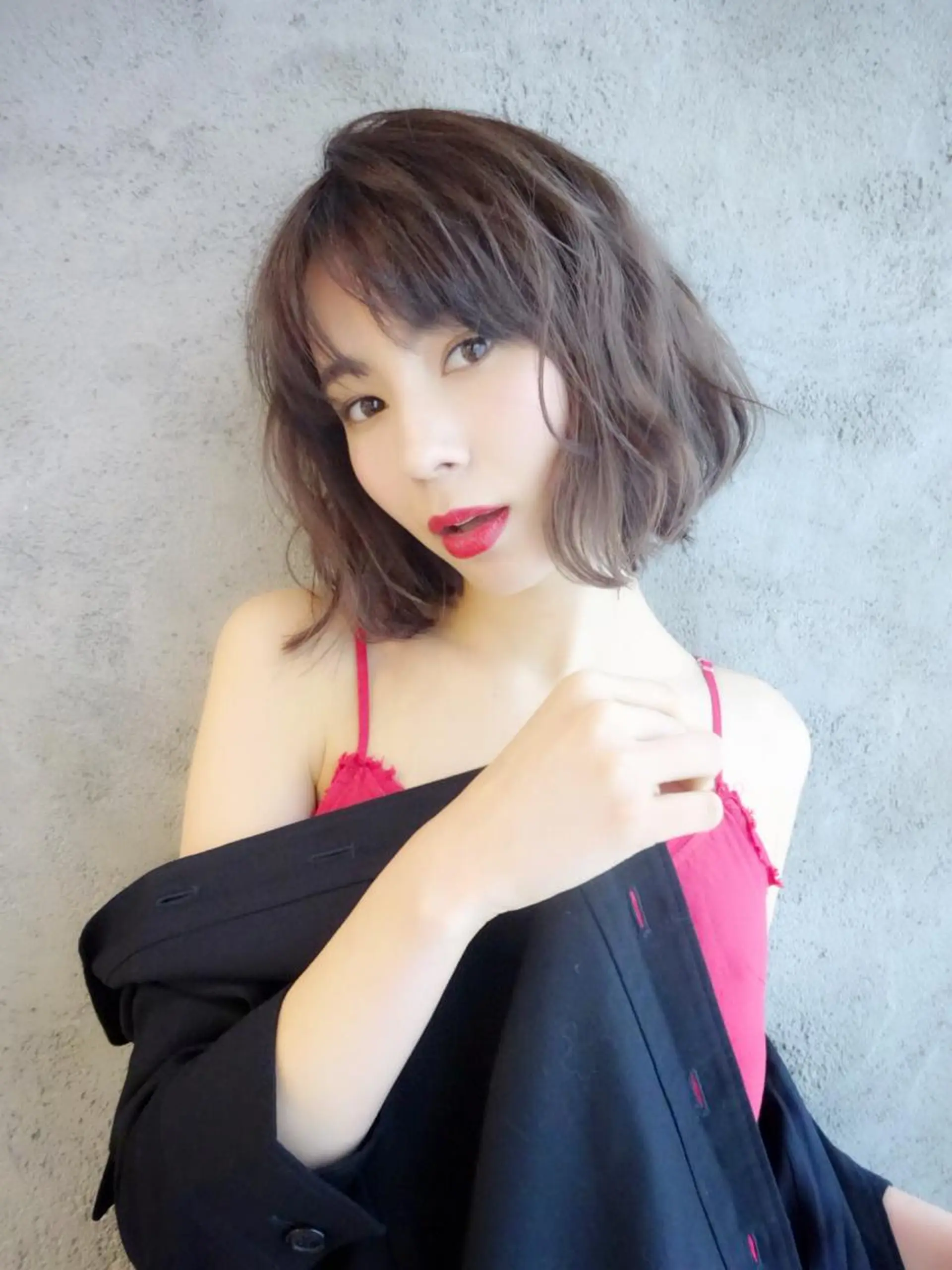 ショート カラー 透明感カラー ボブ EMANON天神所属・Hitomi Ezakiのヘアスタイル