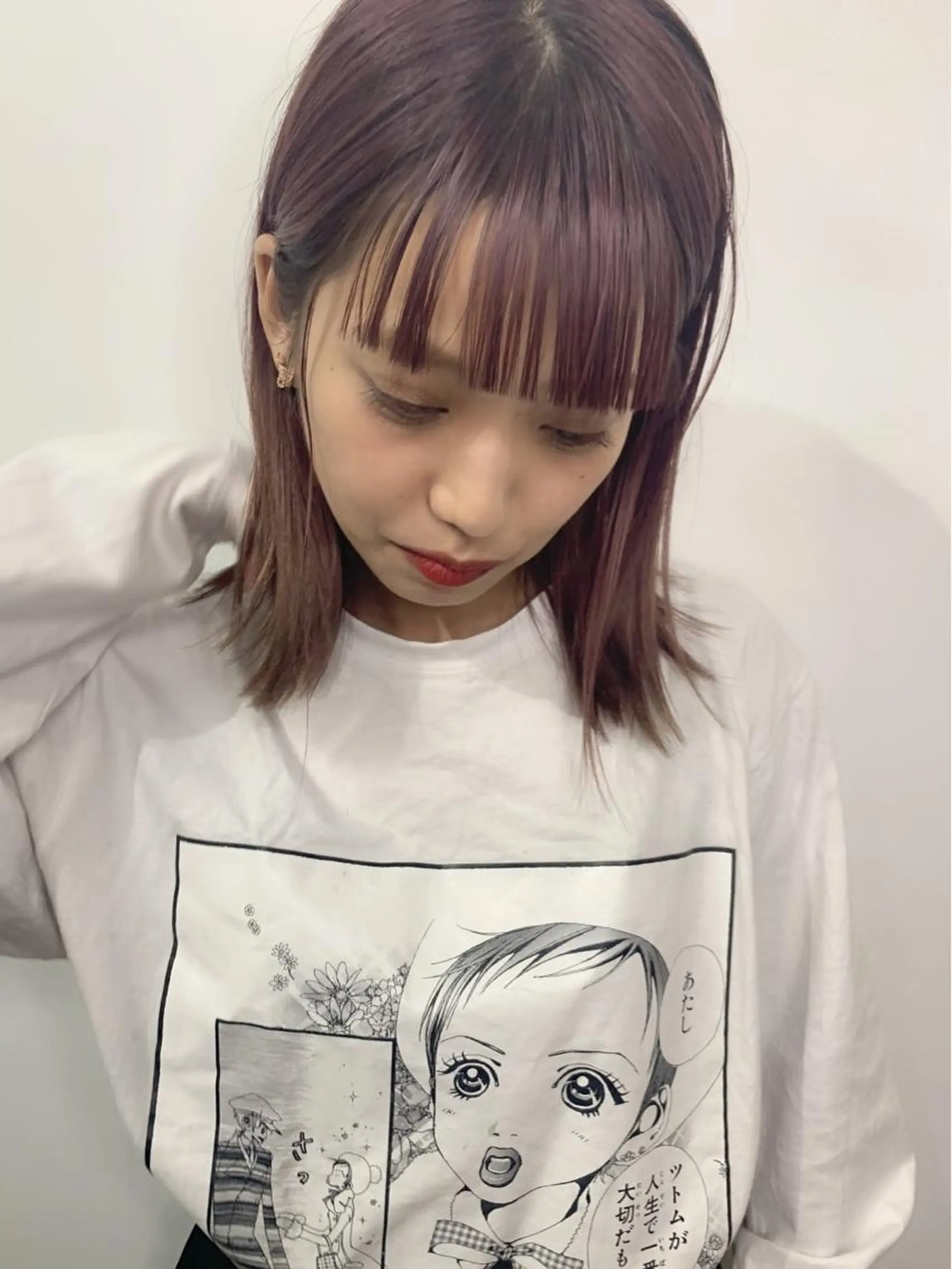 セミロング カラー ワイドバング カット ヘアカラー トリートメント レイヤー/顔周り /AKARIのヘアスタイル