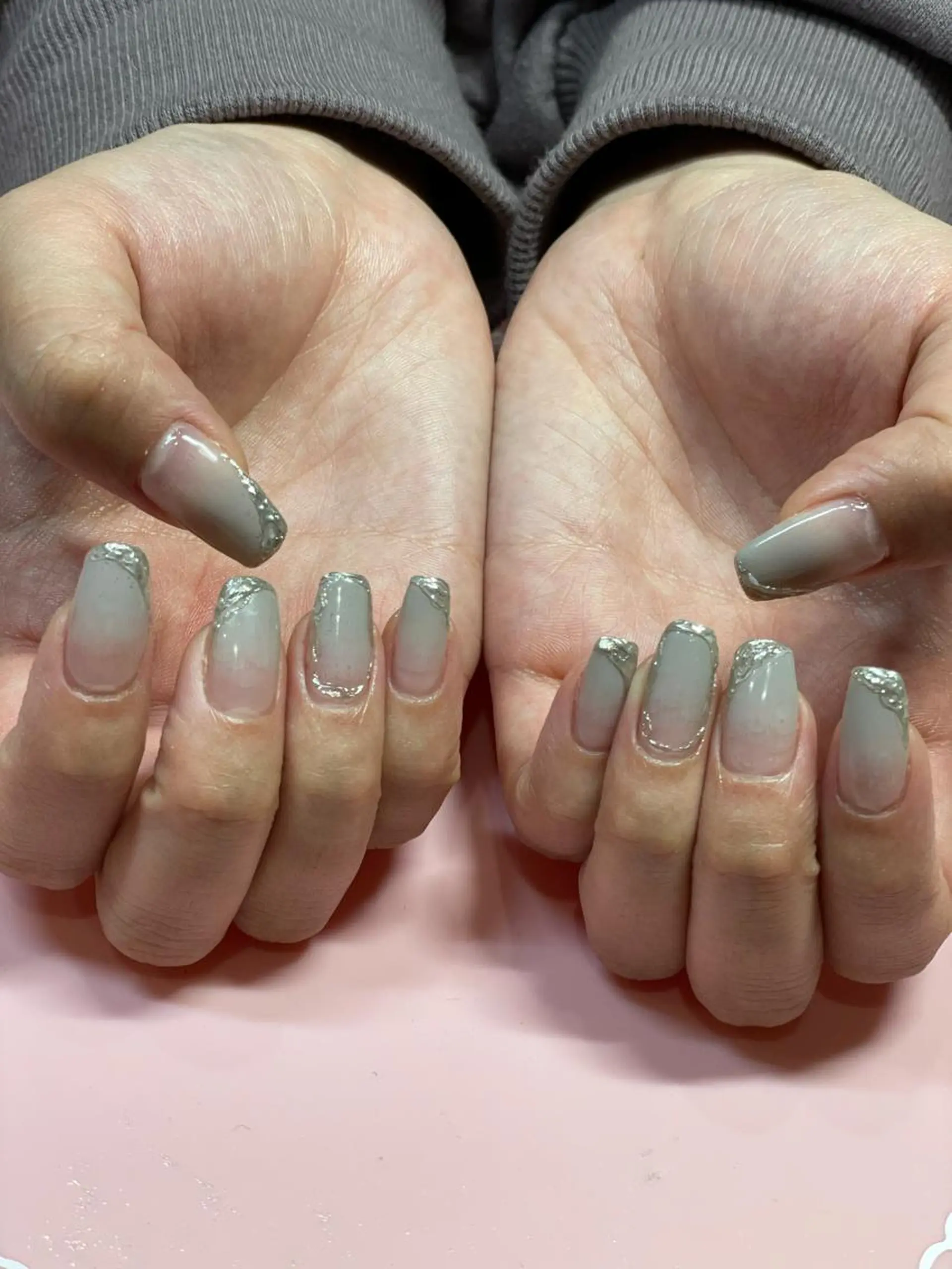 ミディアム ネイル アートネイル ハンドネイル 《LB》ラブリエ Nail&eyeのマツエク・マツパデザイン