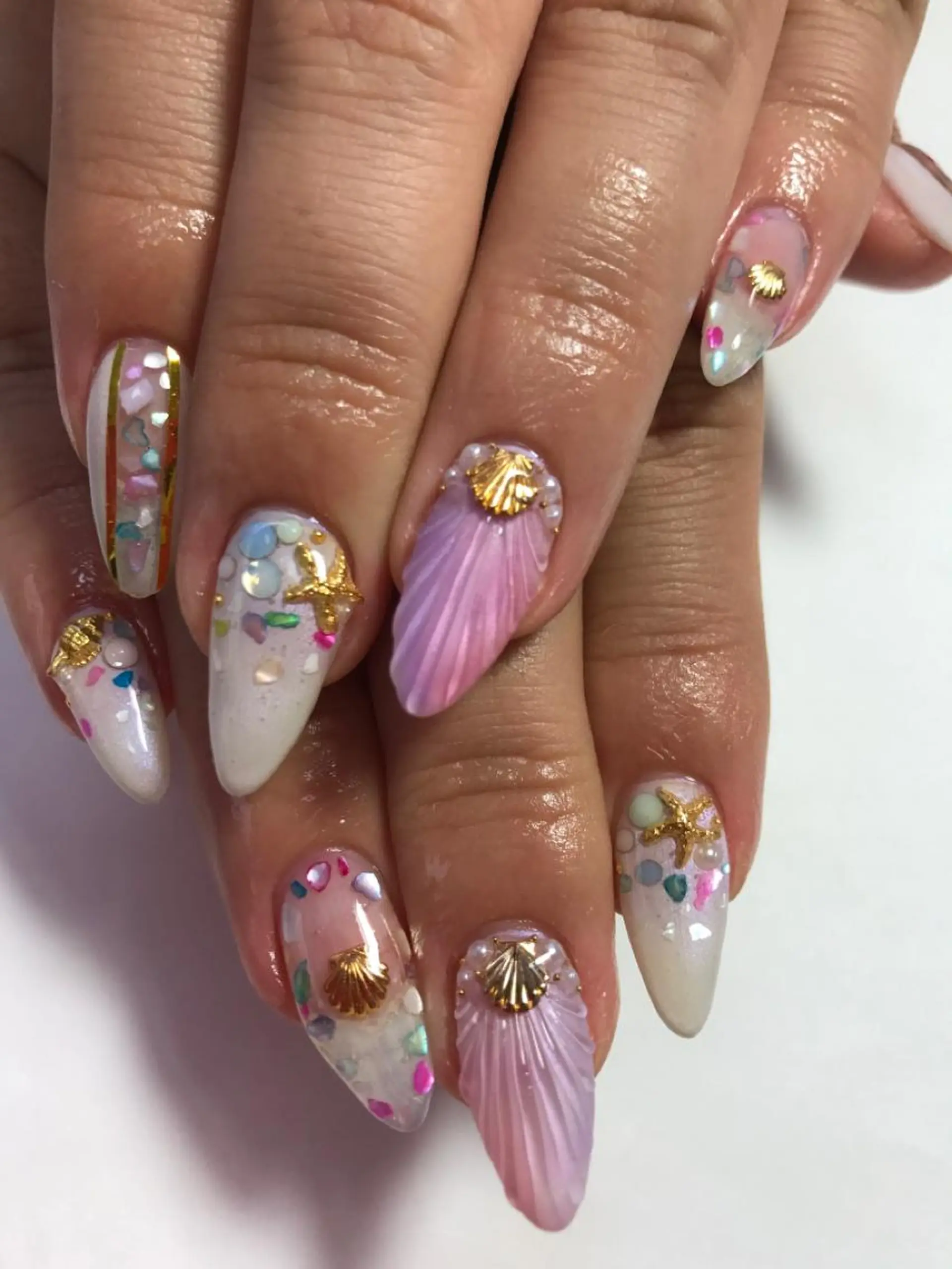 ネイル rukianail 新里のネイルデザイン