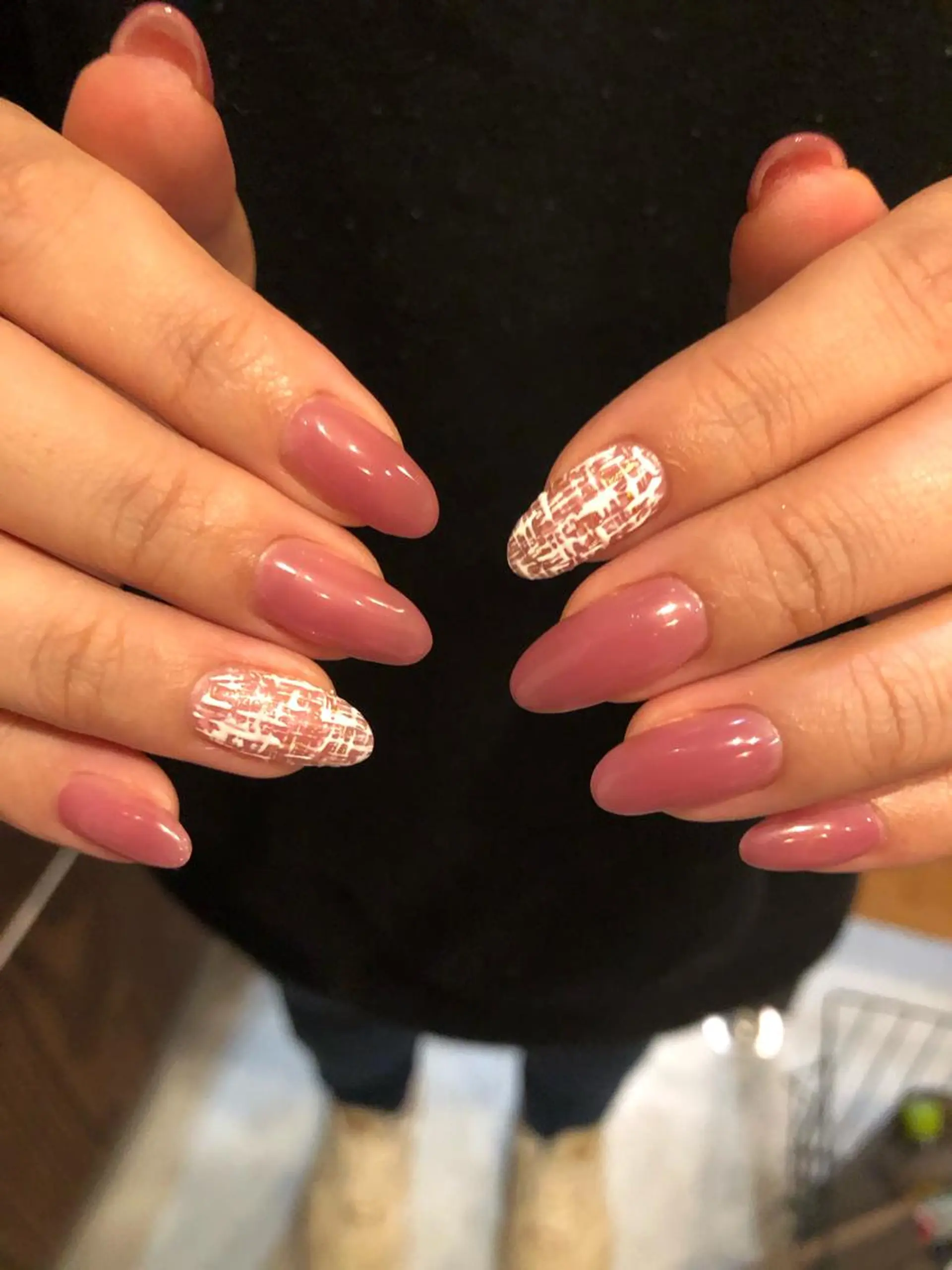 ネイル ピンク ツイードネイル ハンドネイル muhl by DILL所属・. wakanaのネイルデザイン