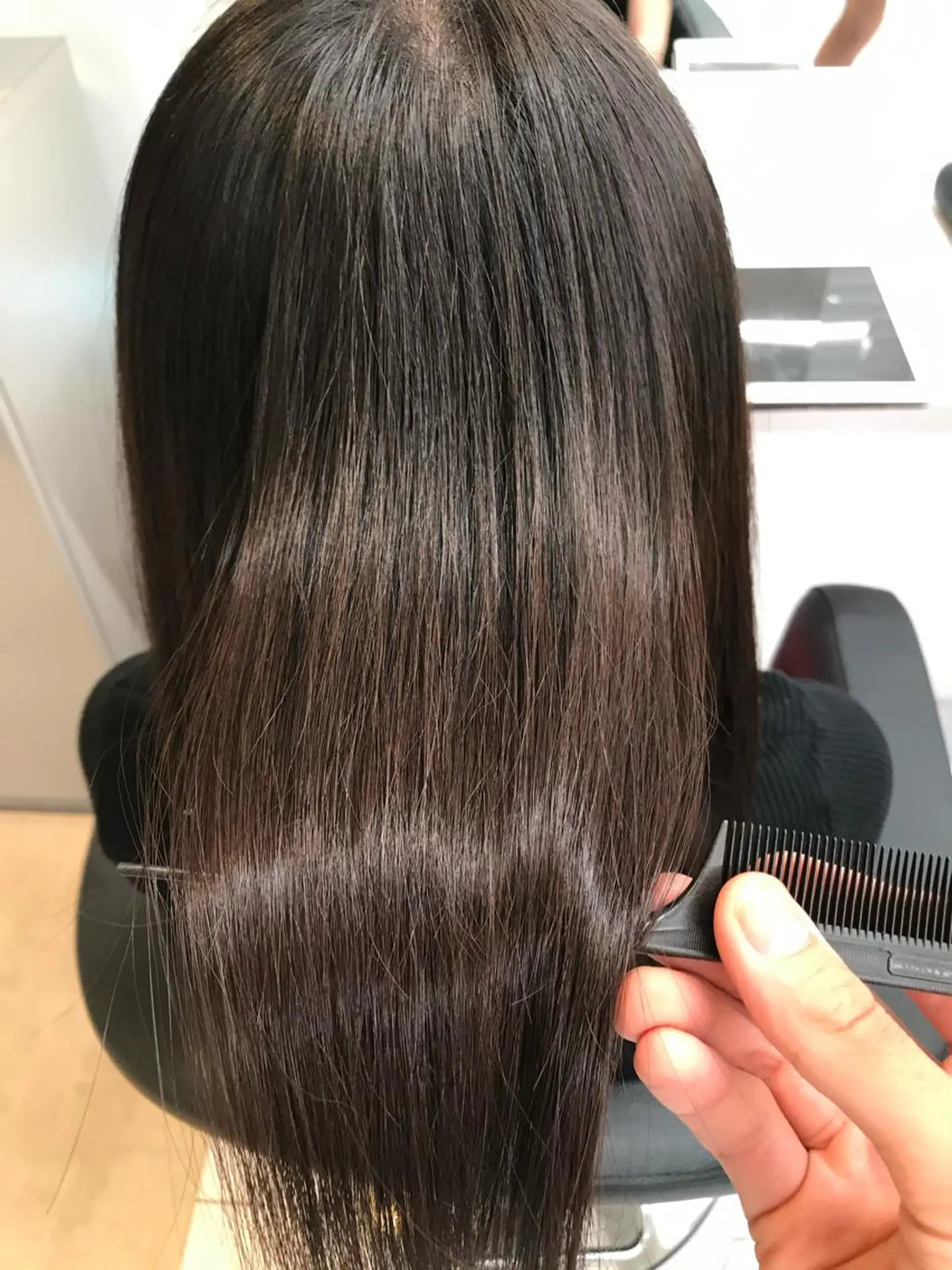 ミディアム カラー パーマ ブリーチ縮毛矯正 ／髪質改善／KEIのヘアスタイル