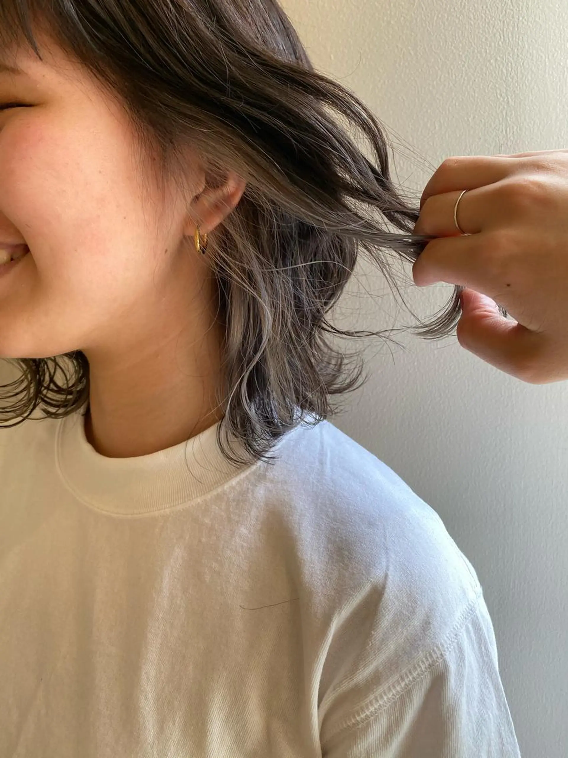 ミディアム カラー レイヤー/ウルフ🤎 mayo.のヘアスタイル