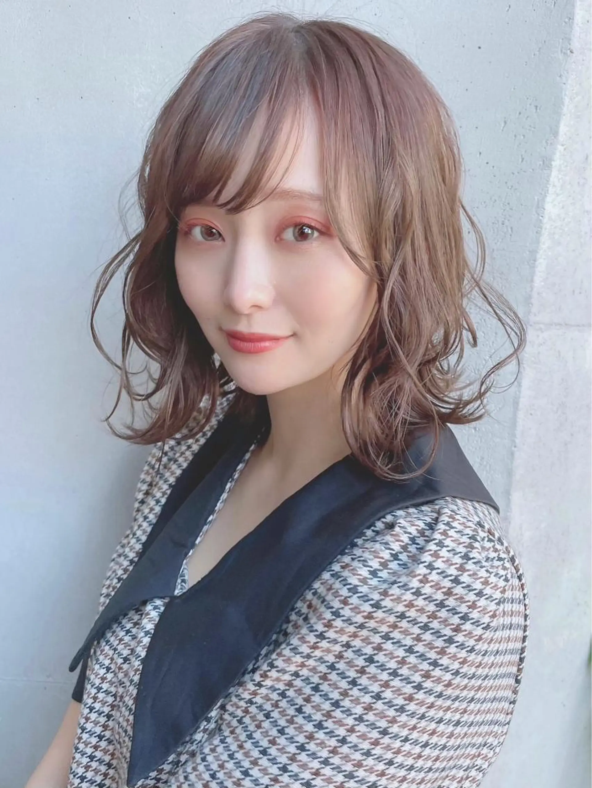 ミディアム カラー パーマ ヘアアレンジ 【公式】amble luxe池袋東口🩷のヘアスタイル