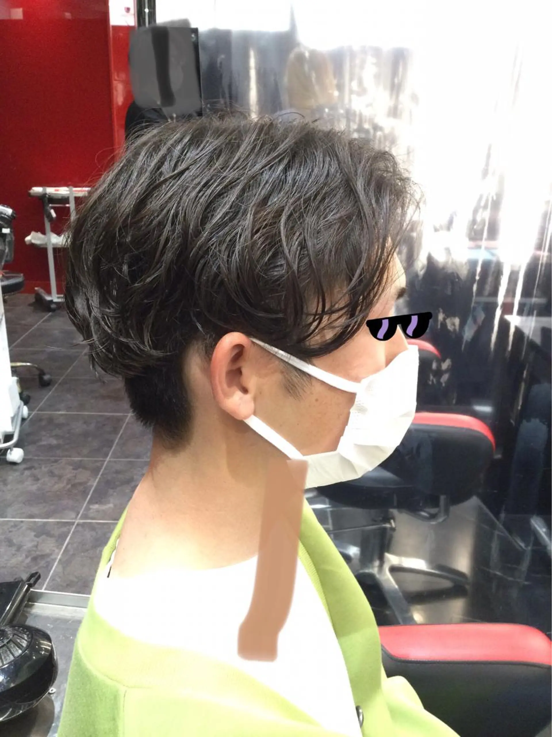 ショート パーマ メンズ Annon プライベートサロンのヘアスタイル