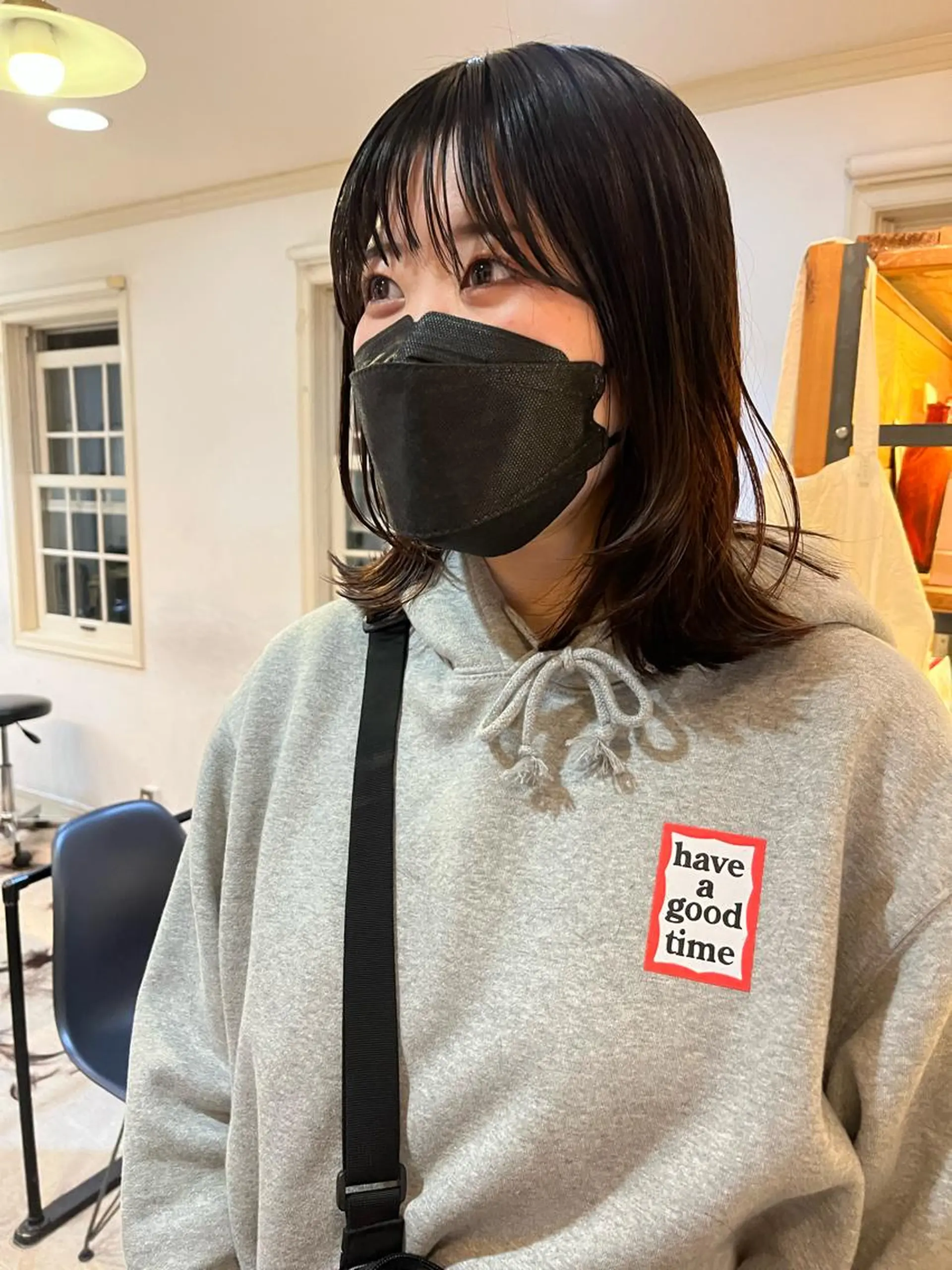 ミディアム カット 縮毛矯正 NOUN所属・eri kinjoのヘアスタイル