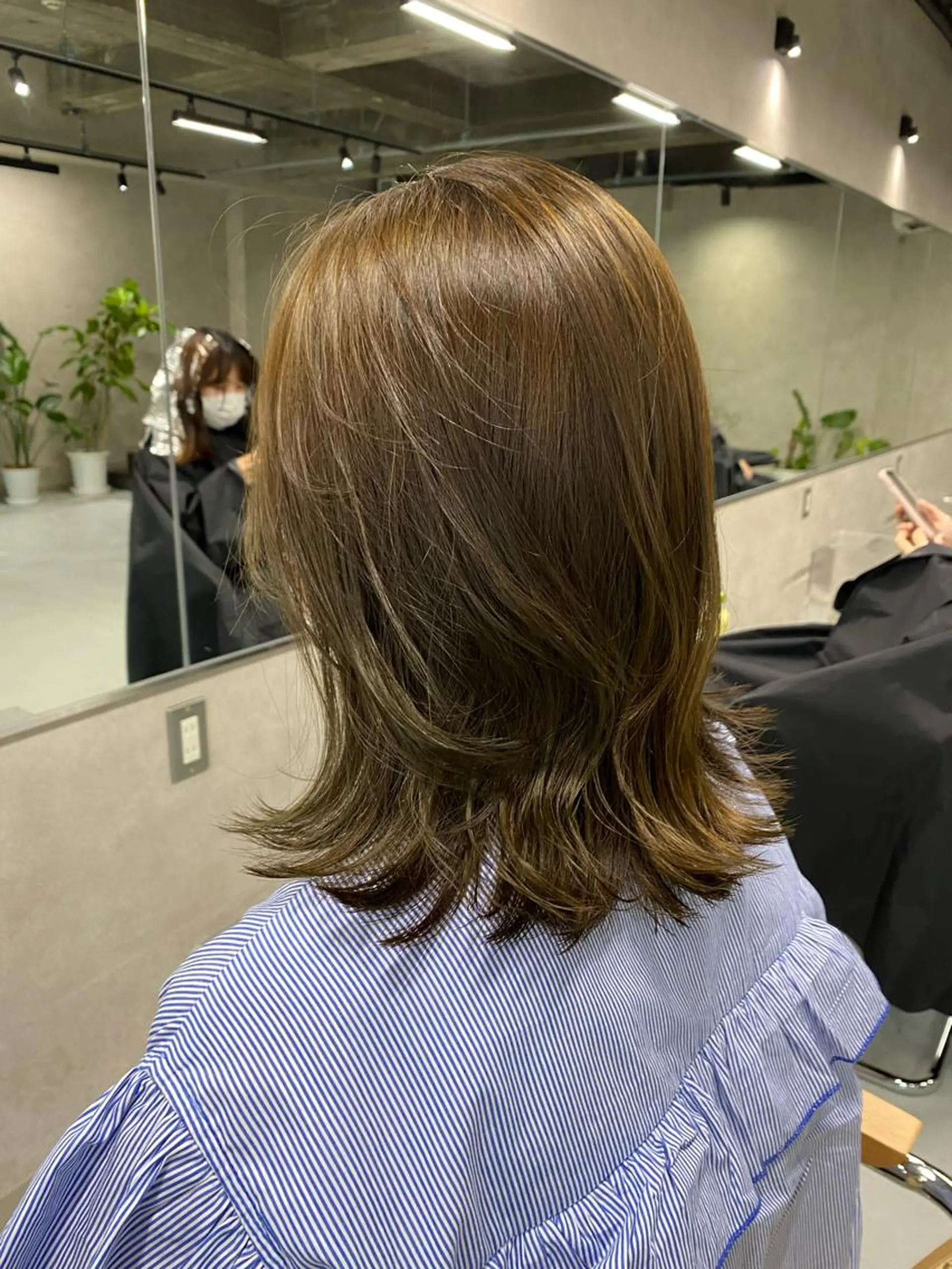 ミディアム カラー カット ヘアカラー レイヤー/柔色 カラー/SAkiのヘアスタイル