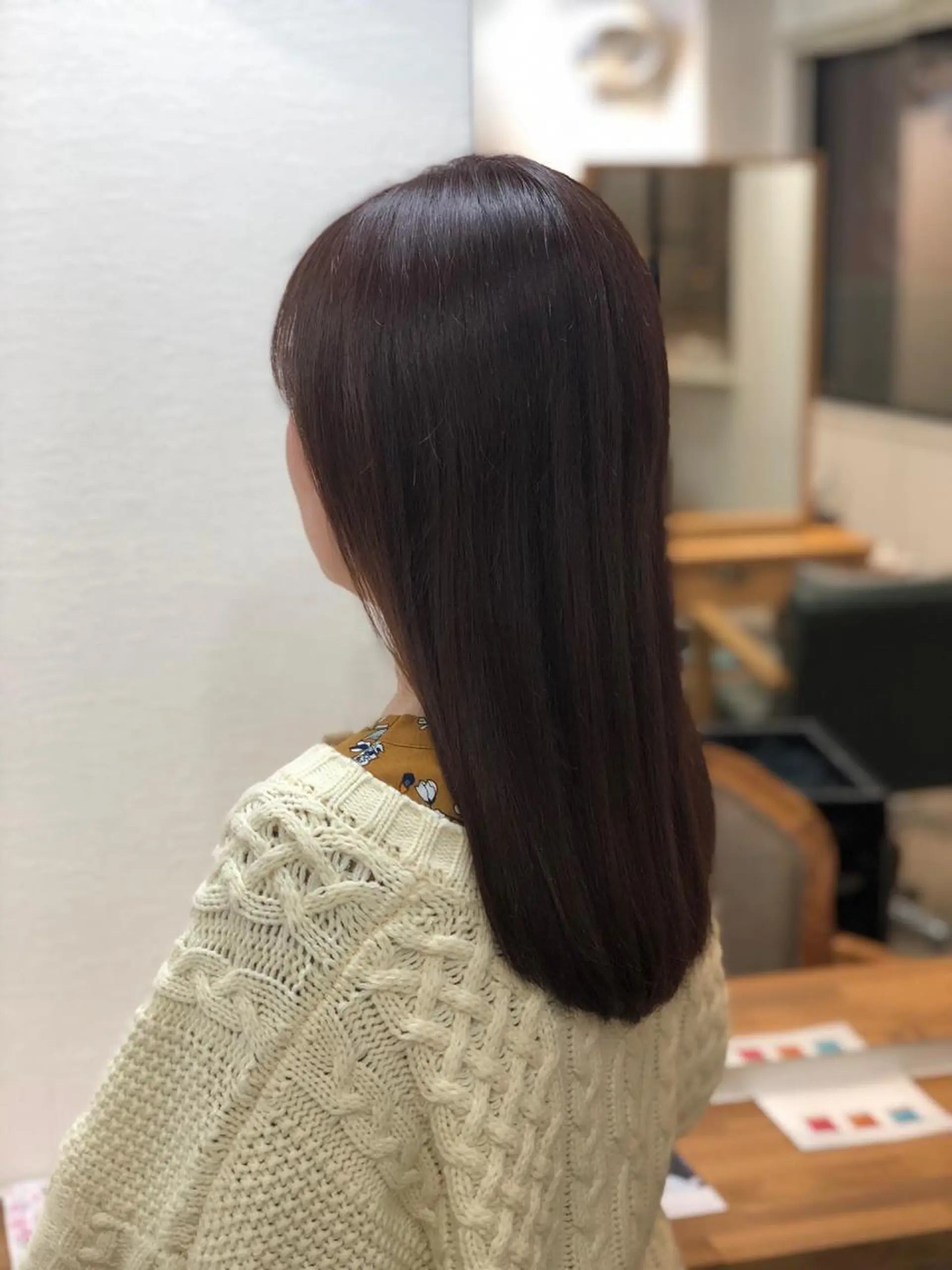 セミロング カラー 佐々木 政徳のヘアスタイル