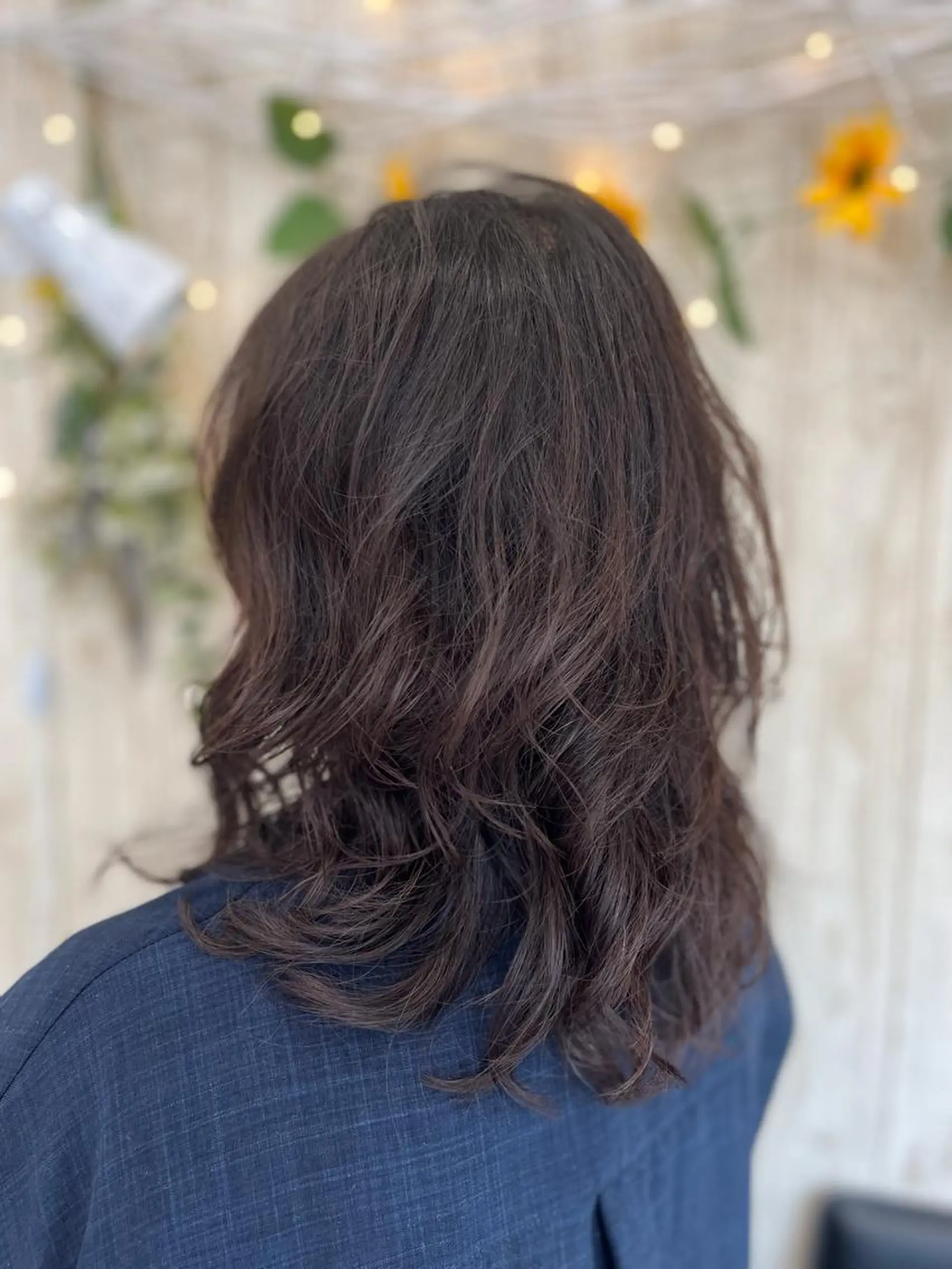 セミロング パーマ 工藤 麻知子のヘアスタイル