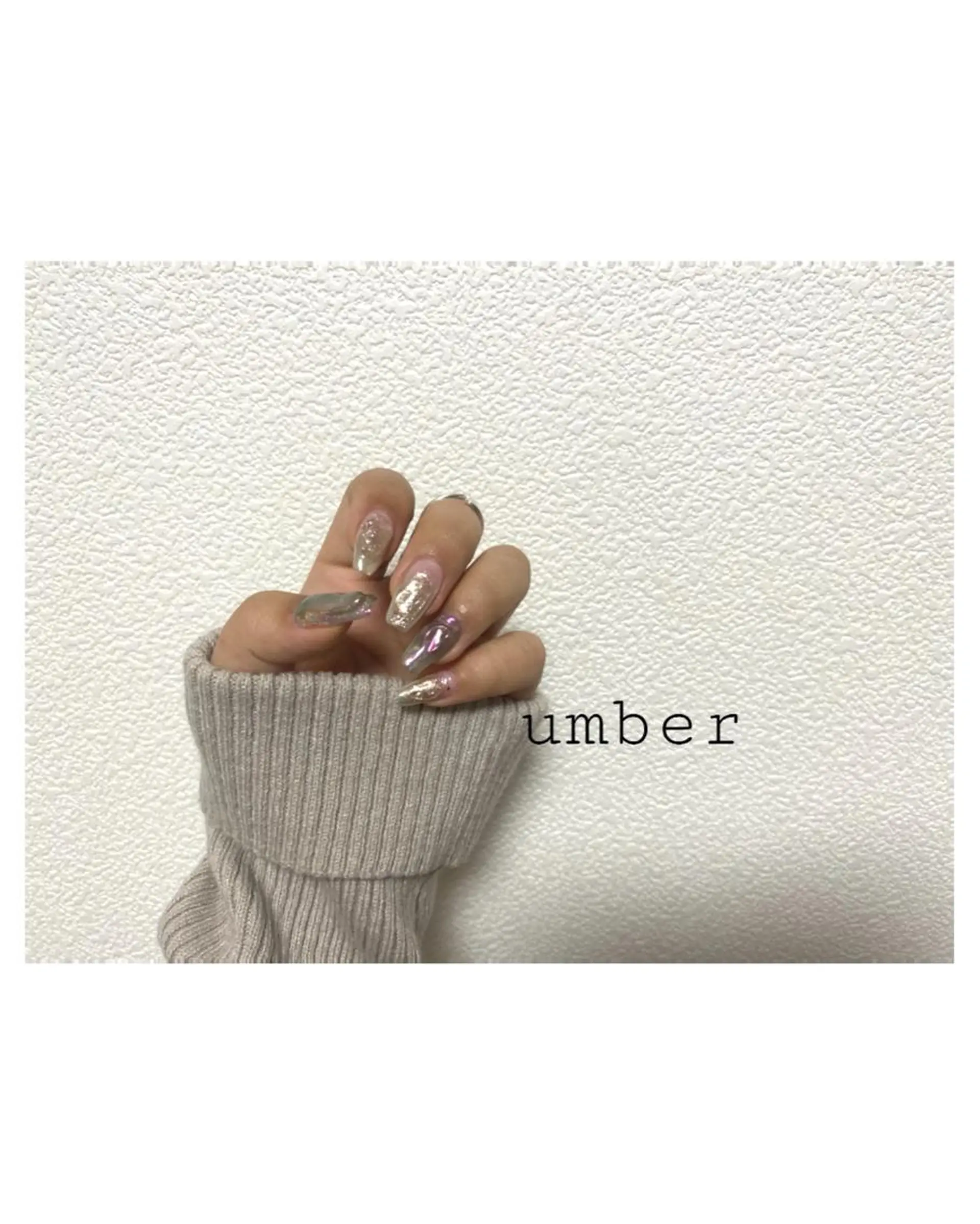 ネイル クリアネイル フラッシュネイル フットネイル フレンチネイル マグネットネイル ハンドネイル umber 三茶1分のネイルデザイン