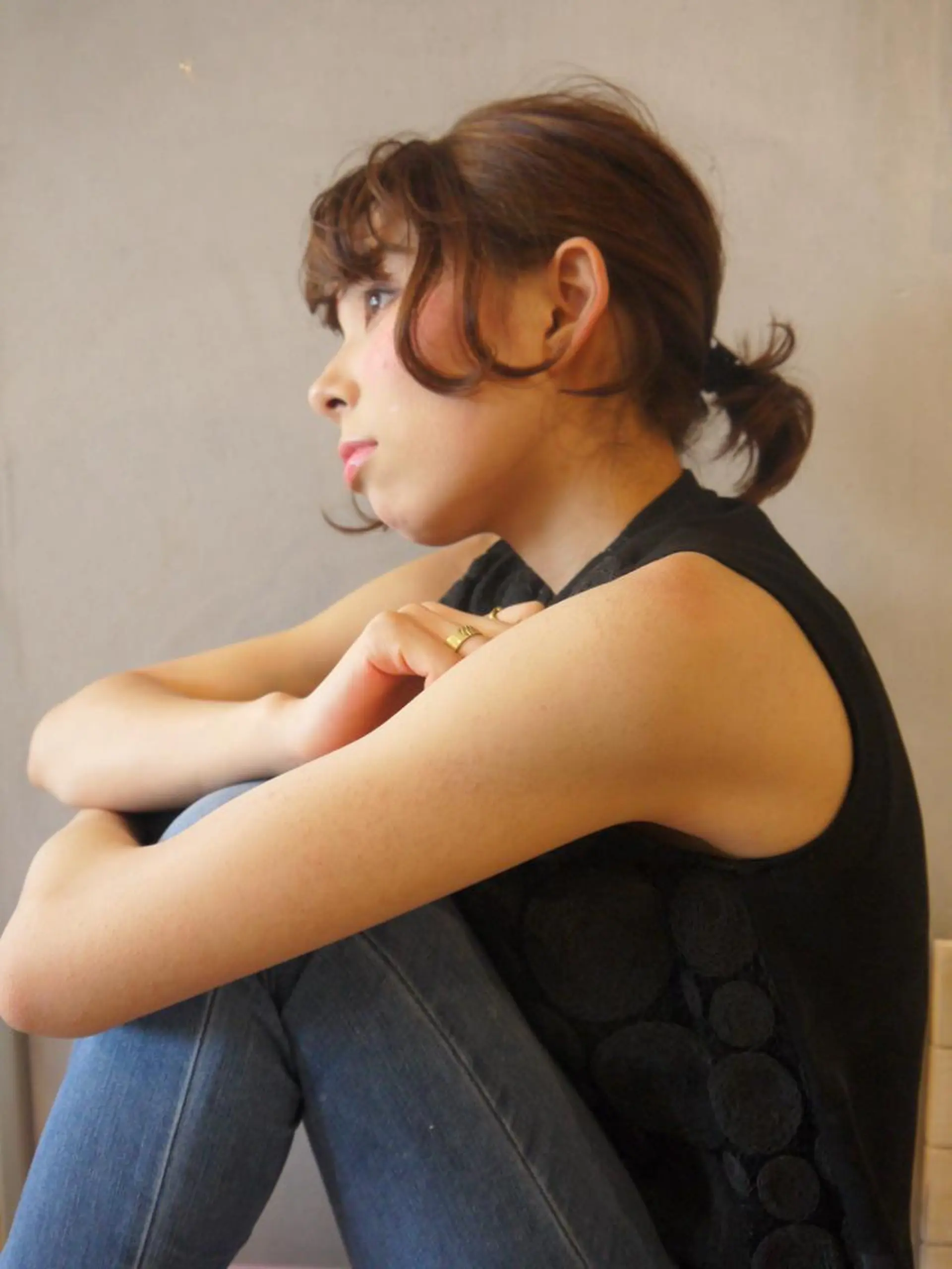 ショート ミディアム カラー パーマ 鎌田 祥江のヘアスタイル