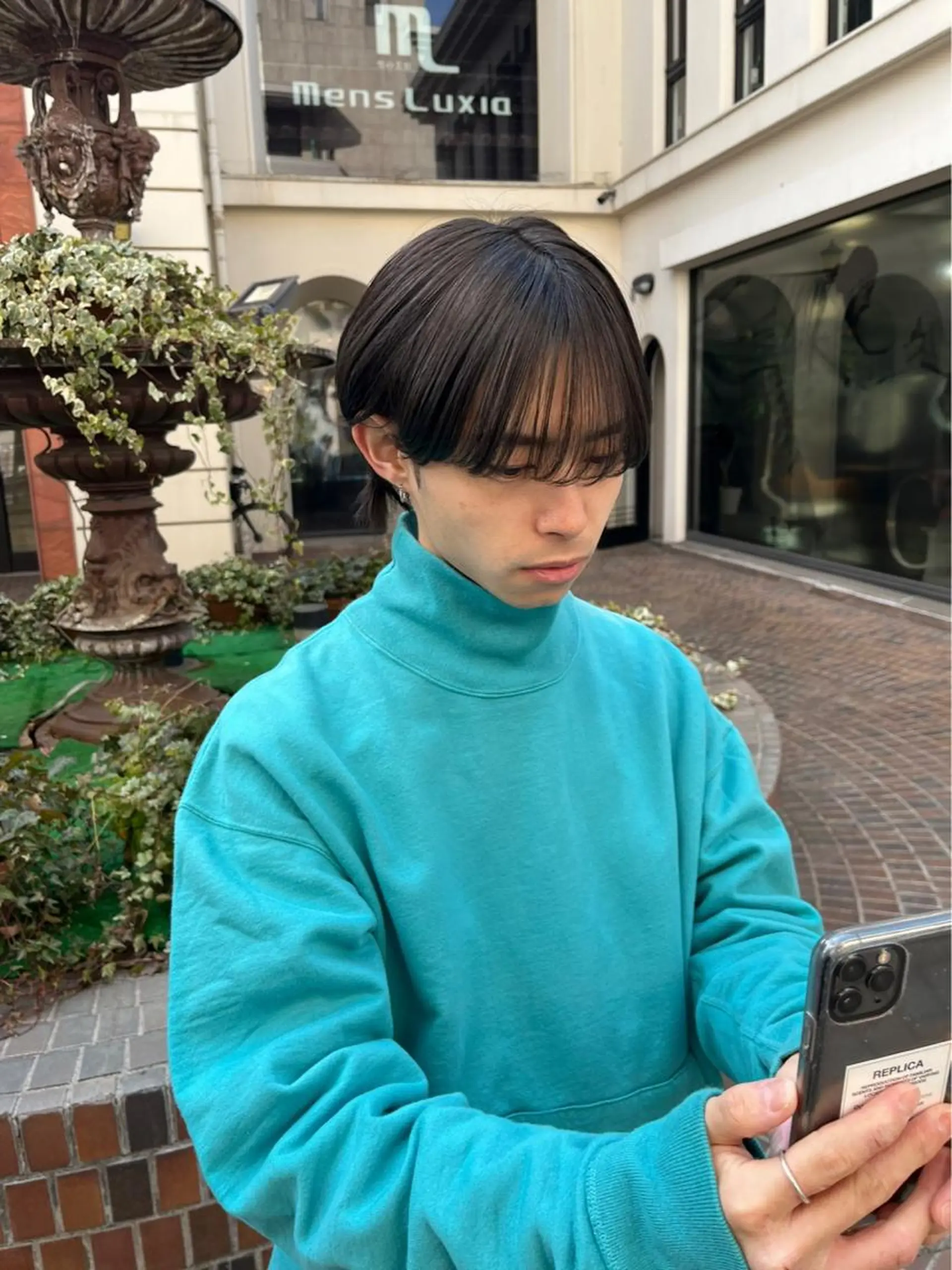 メンズ マッシュ シースルーマッシュ カット トリートメント DX所属・✨メンズスタイル✨ Daiのヘアスタイル